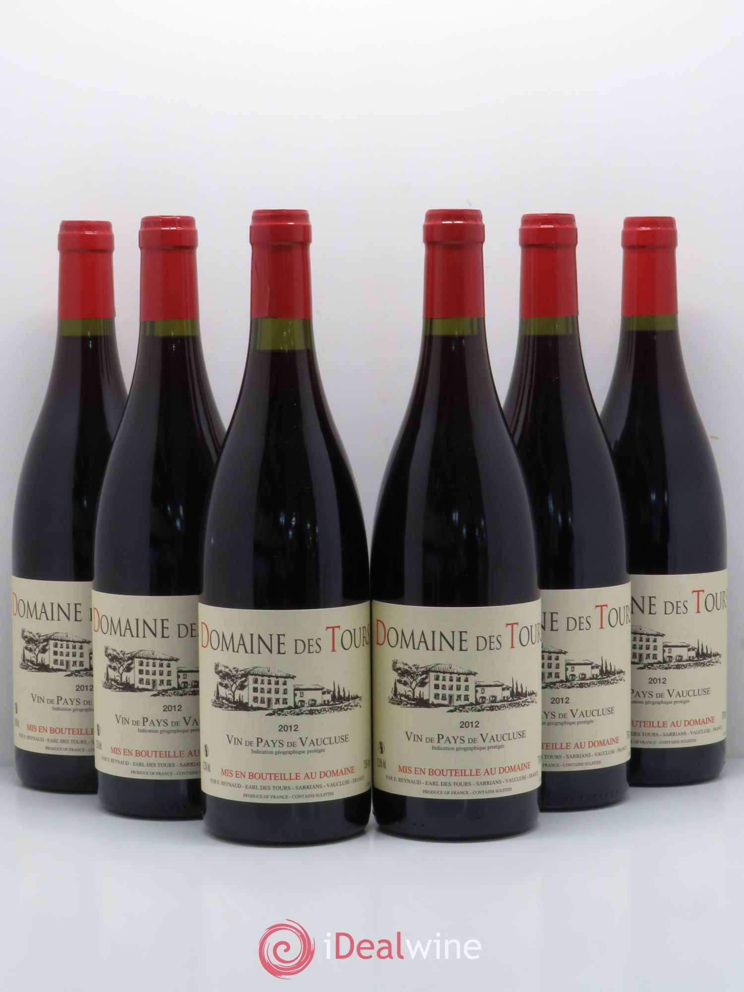 Vaucluse (Vin de Pays de Vaucluse) Domaine des Tours Emmanuel Reynaud 2012 - Lot de 6 bouteilles - 0