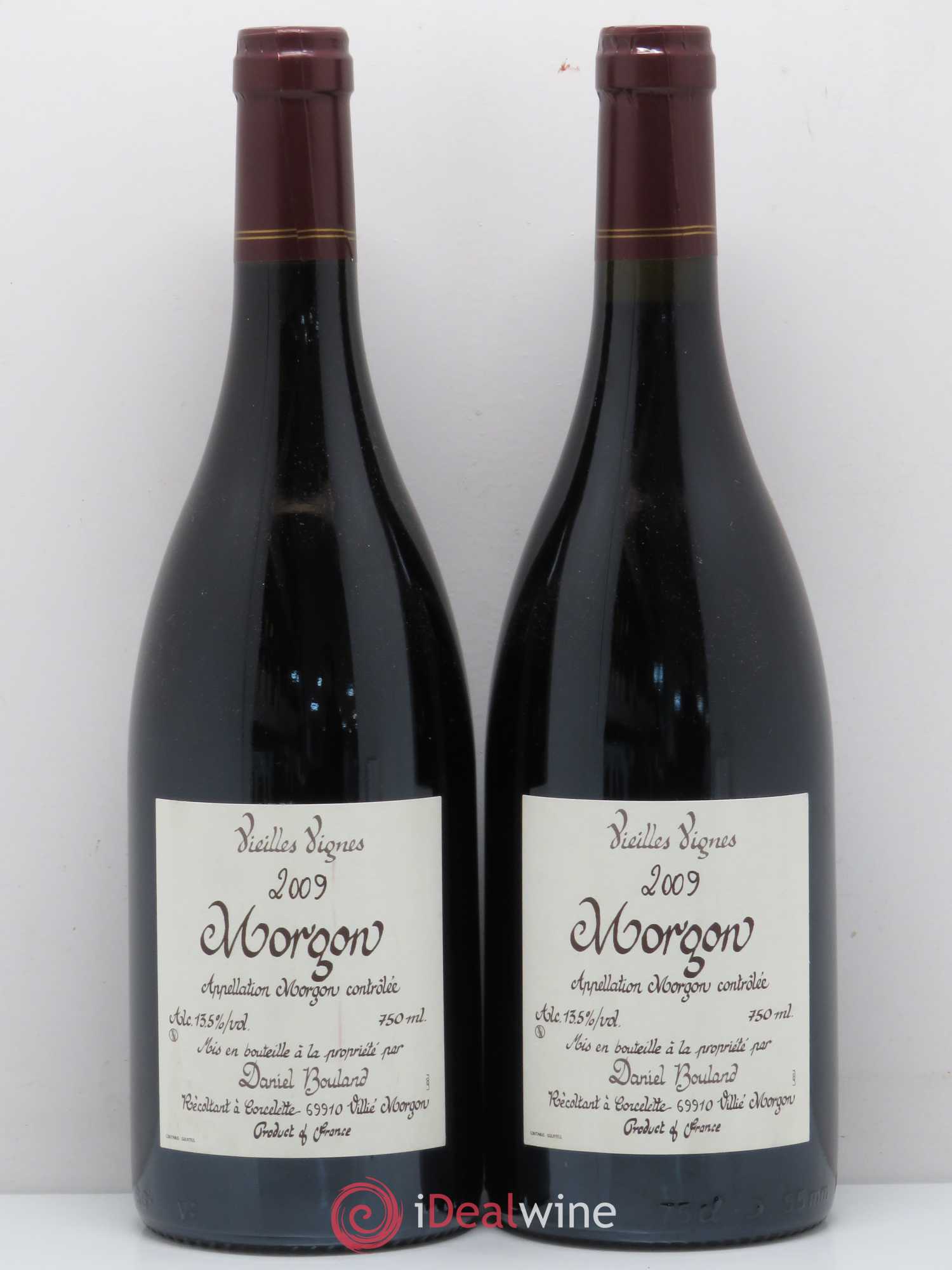 Morgon Vieilles Vignes Daniel Bouland (Domaine) 2009 - Lot de 2 bouteilles - 0