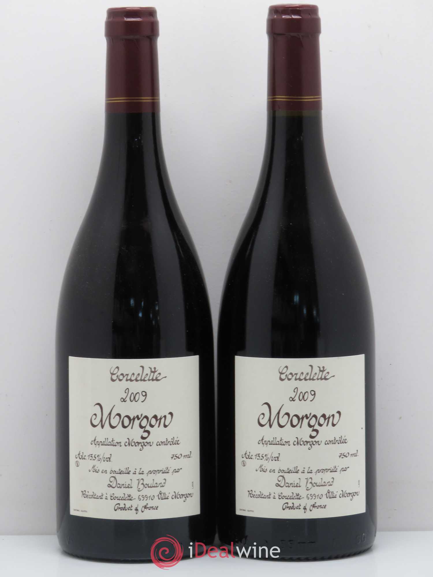 Morgon Corcelette Daniel Bouland (Domaine) 2009 - Lot de 2 bouteilles - 0