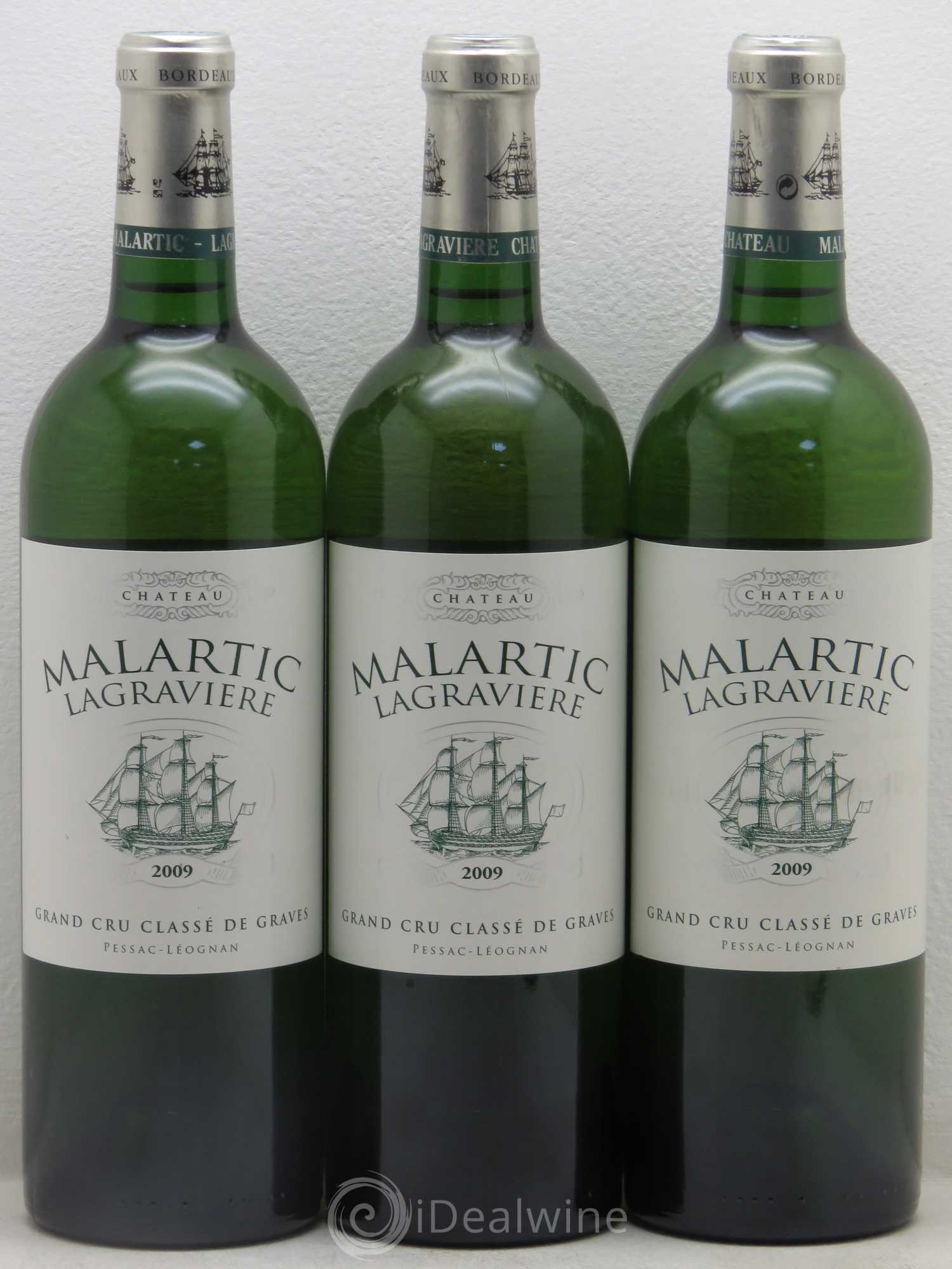 Château Malartic-Lagravière Cru Classé de Graves 2009 - Lot de 3 bouteilles - 0