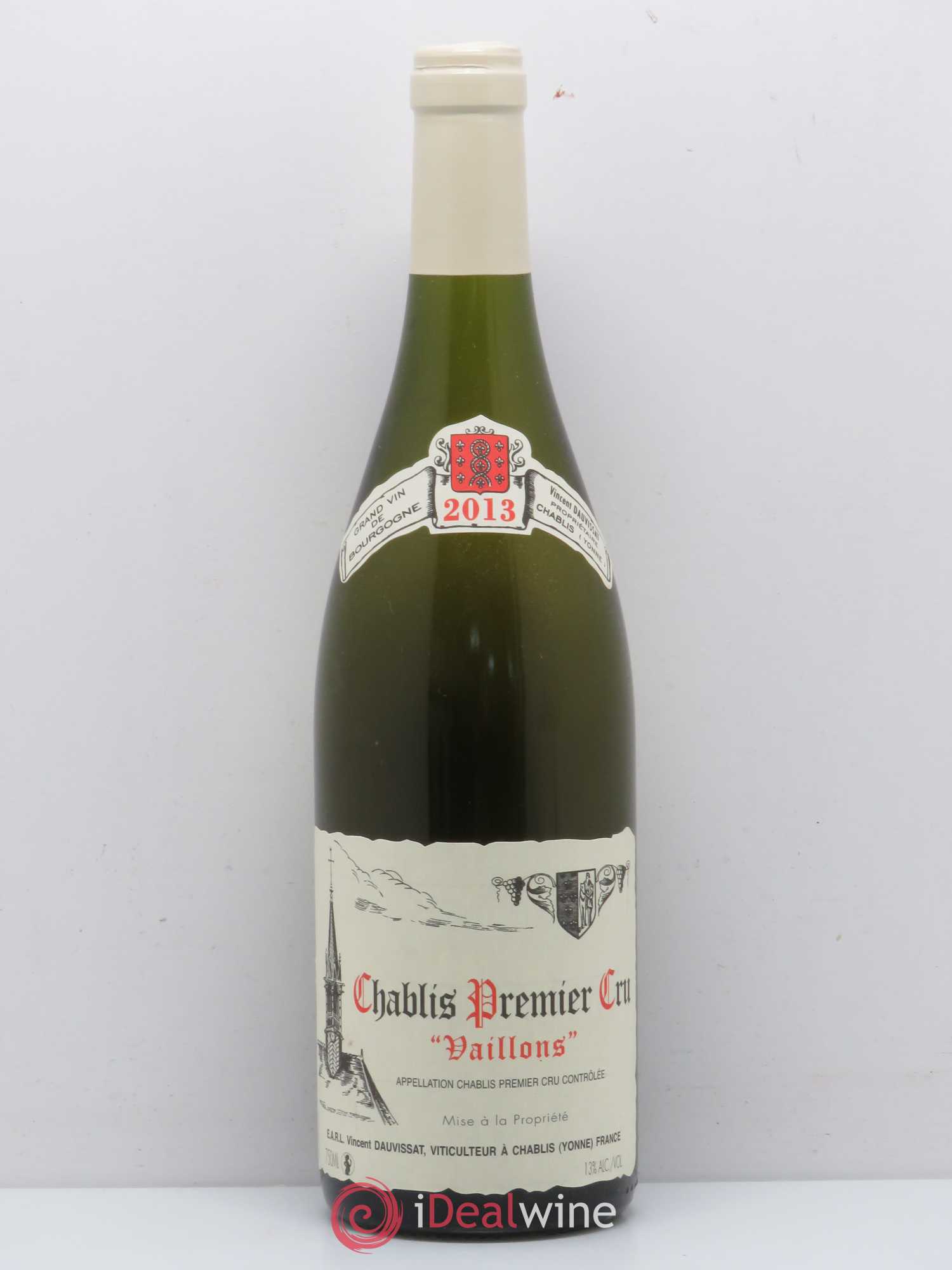 Chablis 1er Cru Vaillons Vincent Dauvissat (Domaine) 2013 - Lot de 1 bouteille - 0