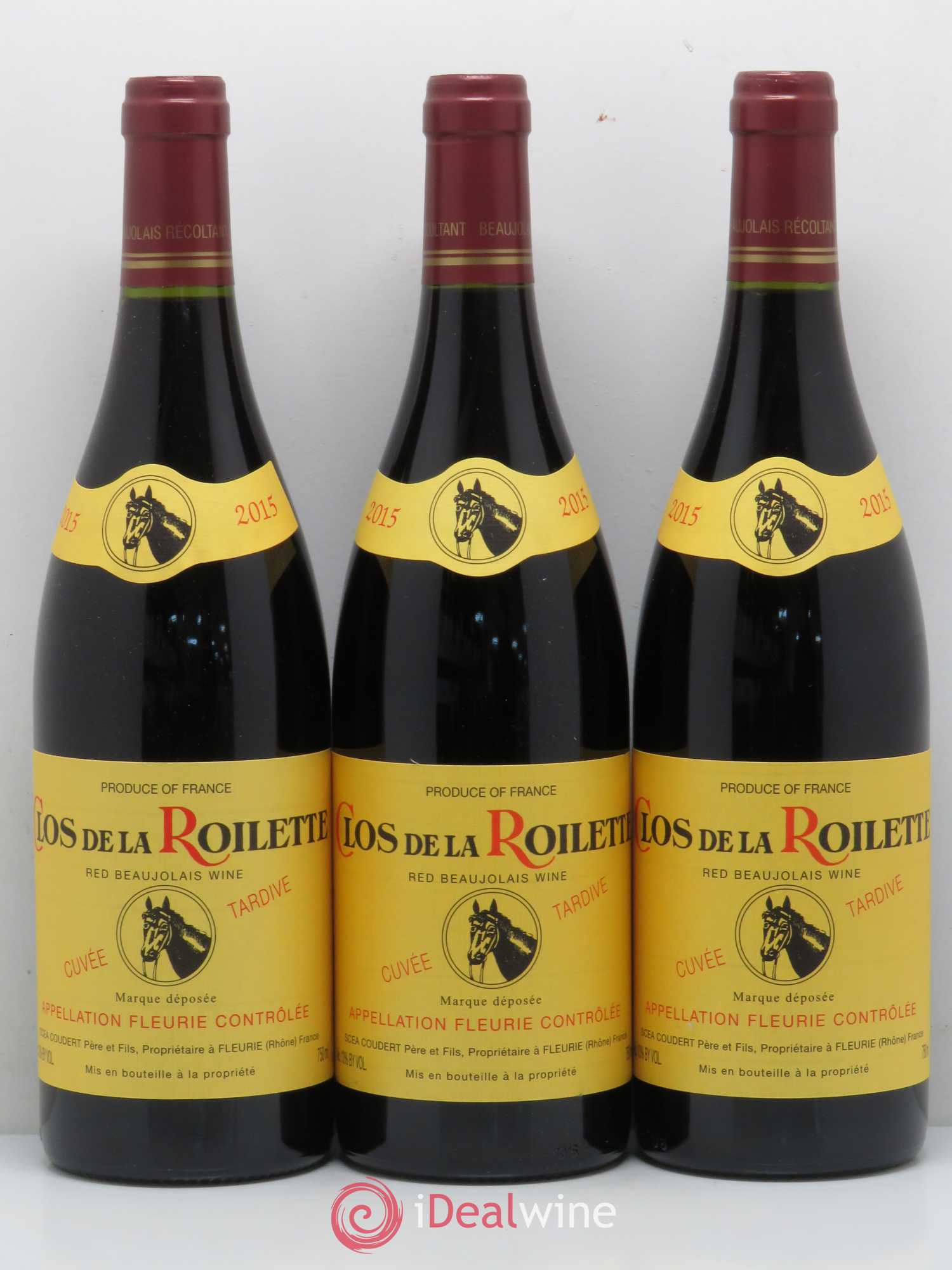 Fleurie Cuvée Tardive Clos de la Roilette 2015 - Lot de 12 bouteilles - 1