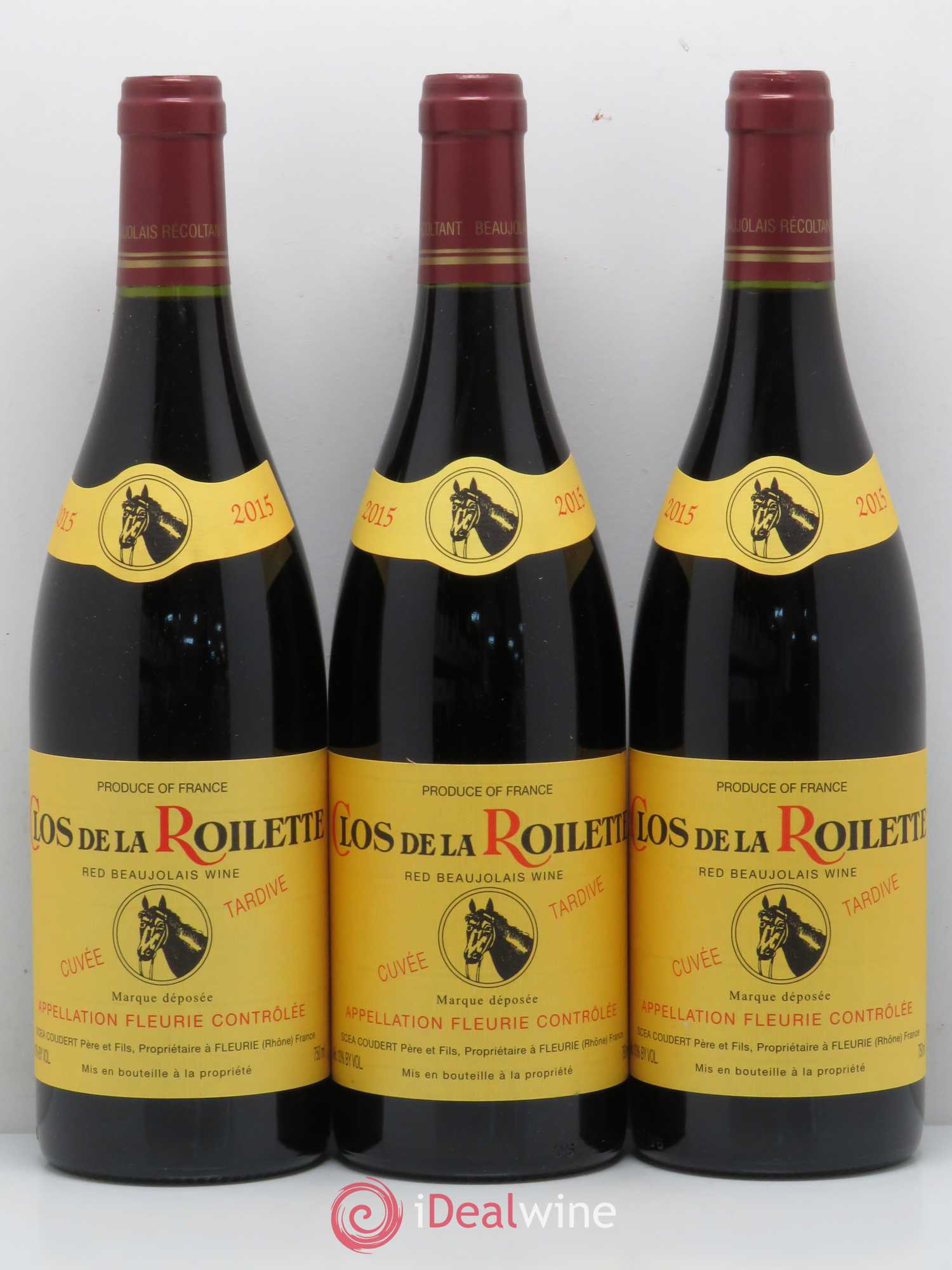 Fleurie Cuvée Tardive Clos de la Roilette 2015 - Lot de 12 bouteilles - 3