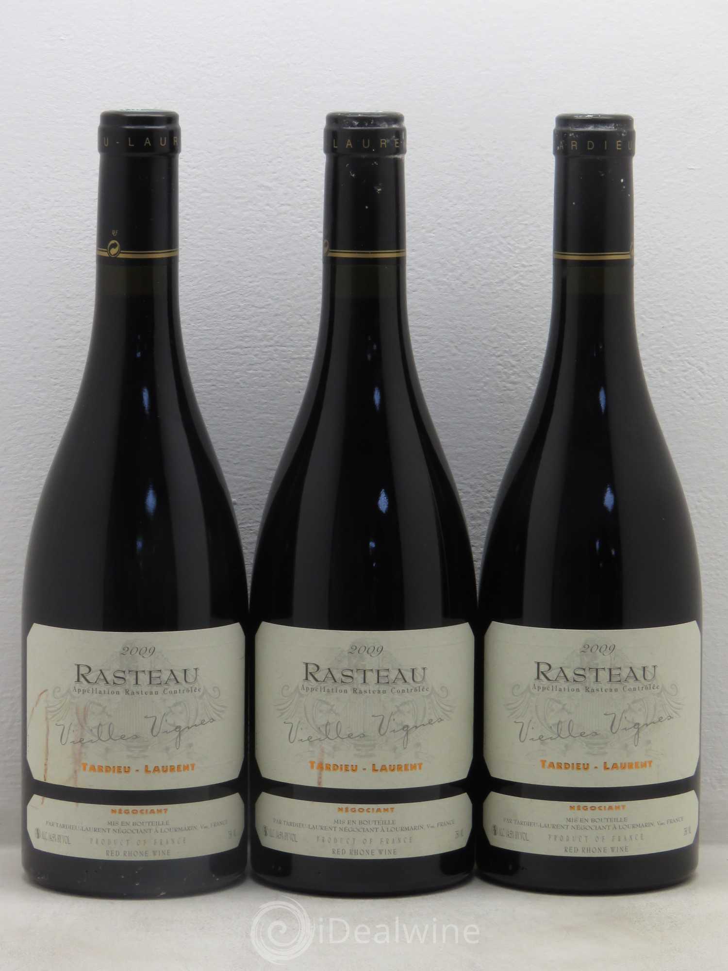 Rasteau Vieilles Vignes Tardieu-Laurent 2009 - Lotto di 3 bottiglie - 0