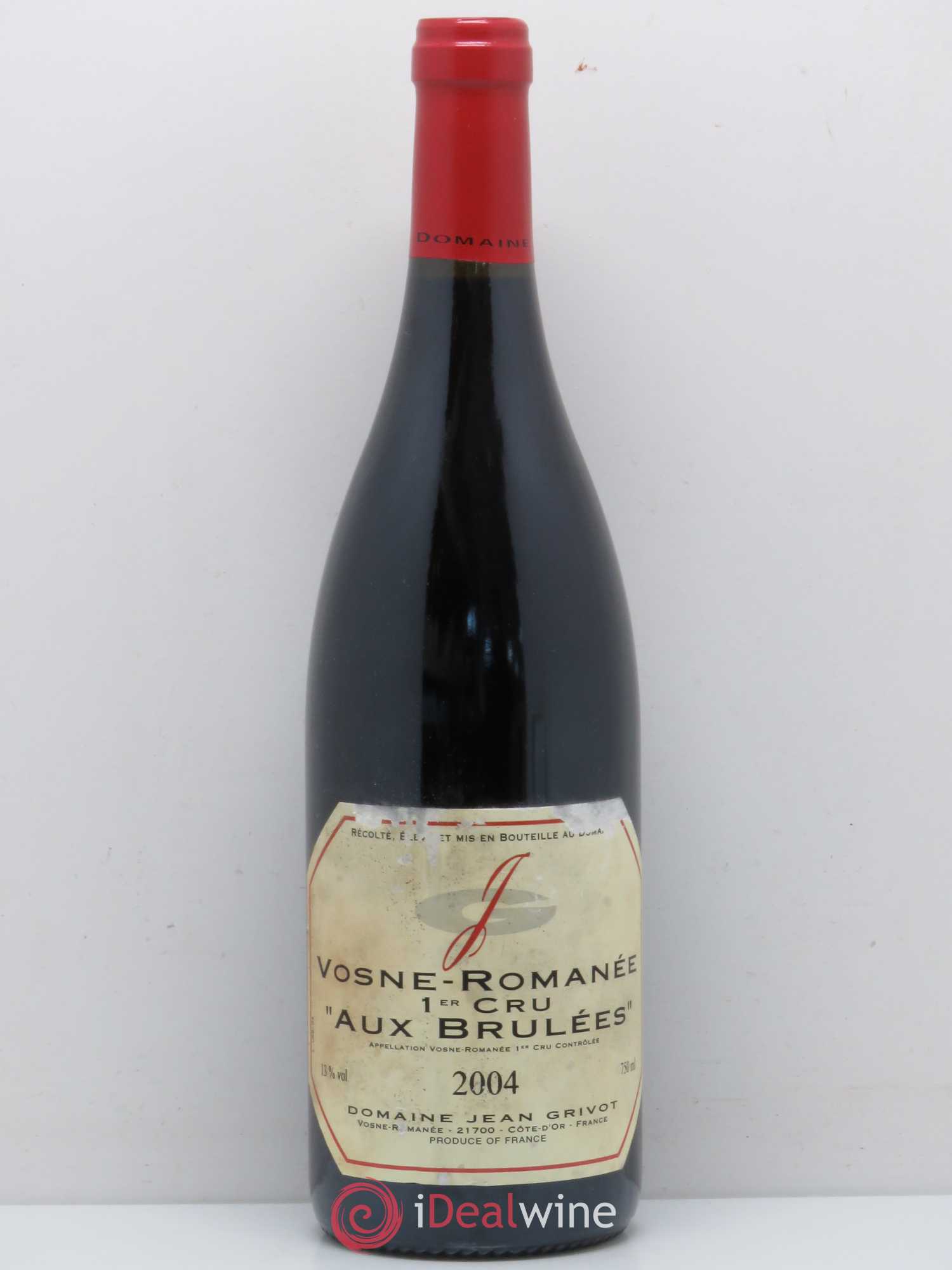 Vosne-Romanée 1er Cru Aux Brûlées Jean Grivot 2004 - Lot de 1 bouteille - 0