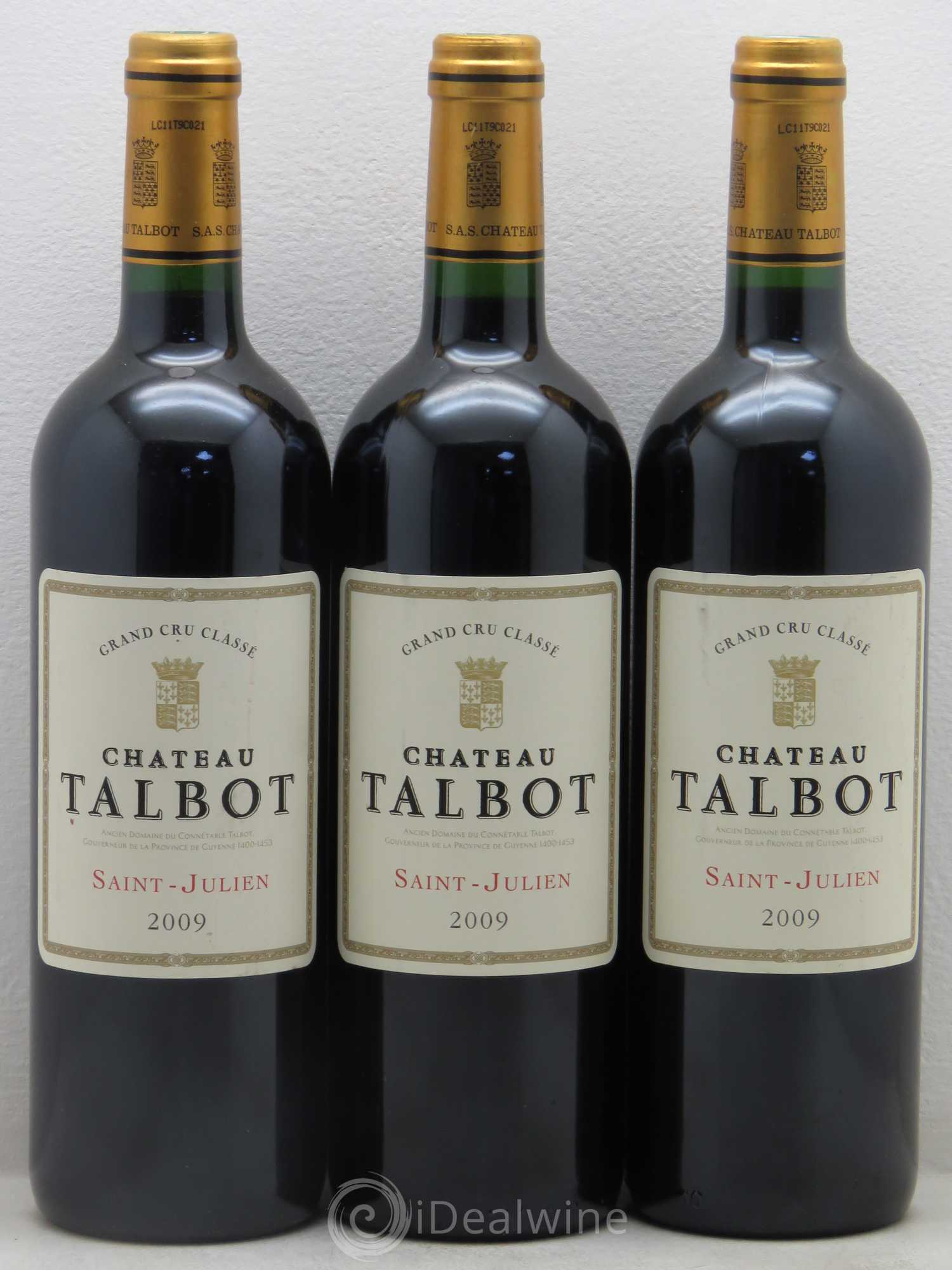 Château Talbot 4ème Grand Cru Classé 2009 - Lot de 6 bouteilles - 2