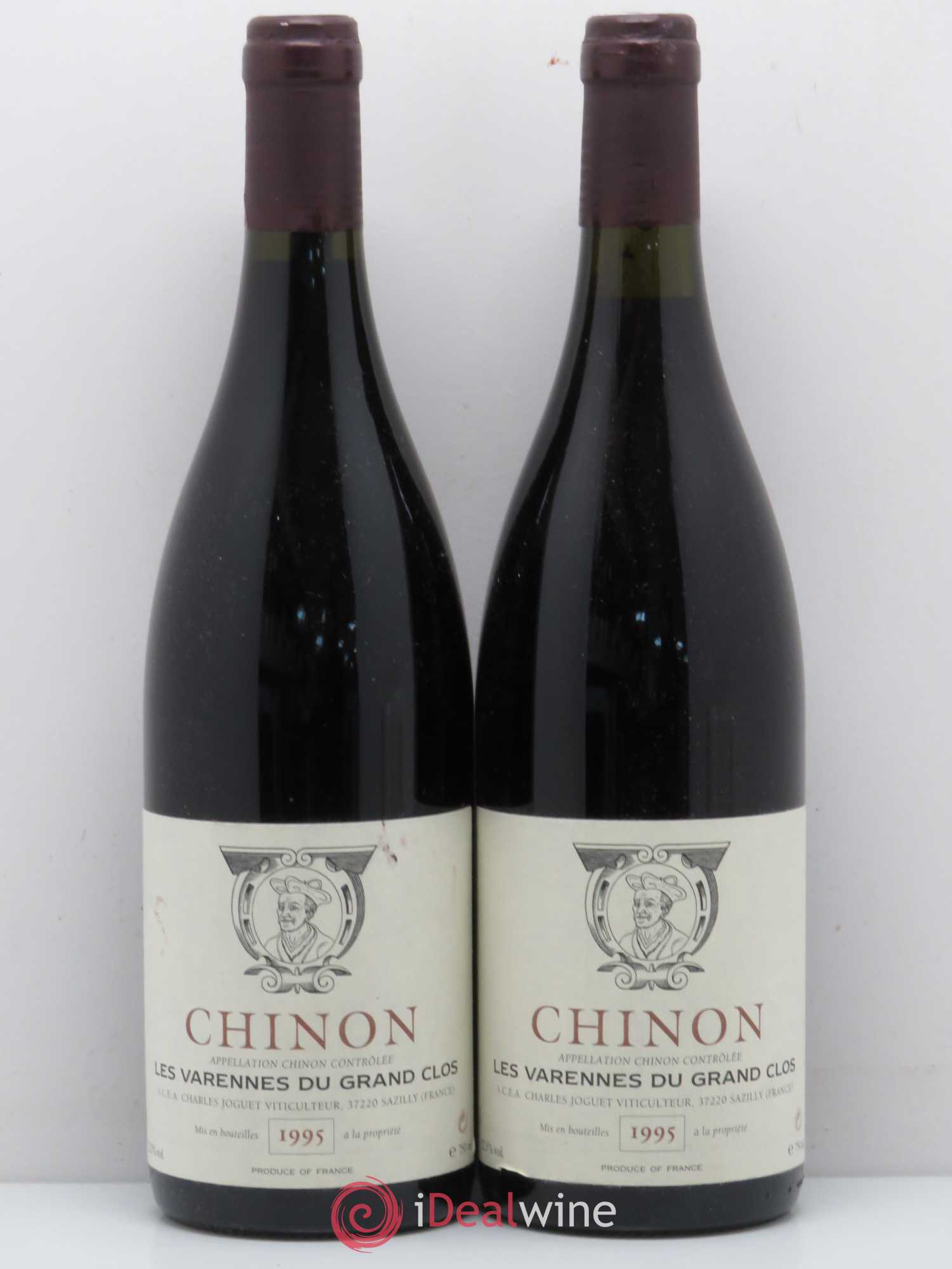 Chinon Les Varennes du Grand Clos Charles Joguet 1995 - Lot de 2 bouteilles - 0