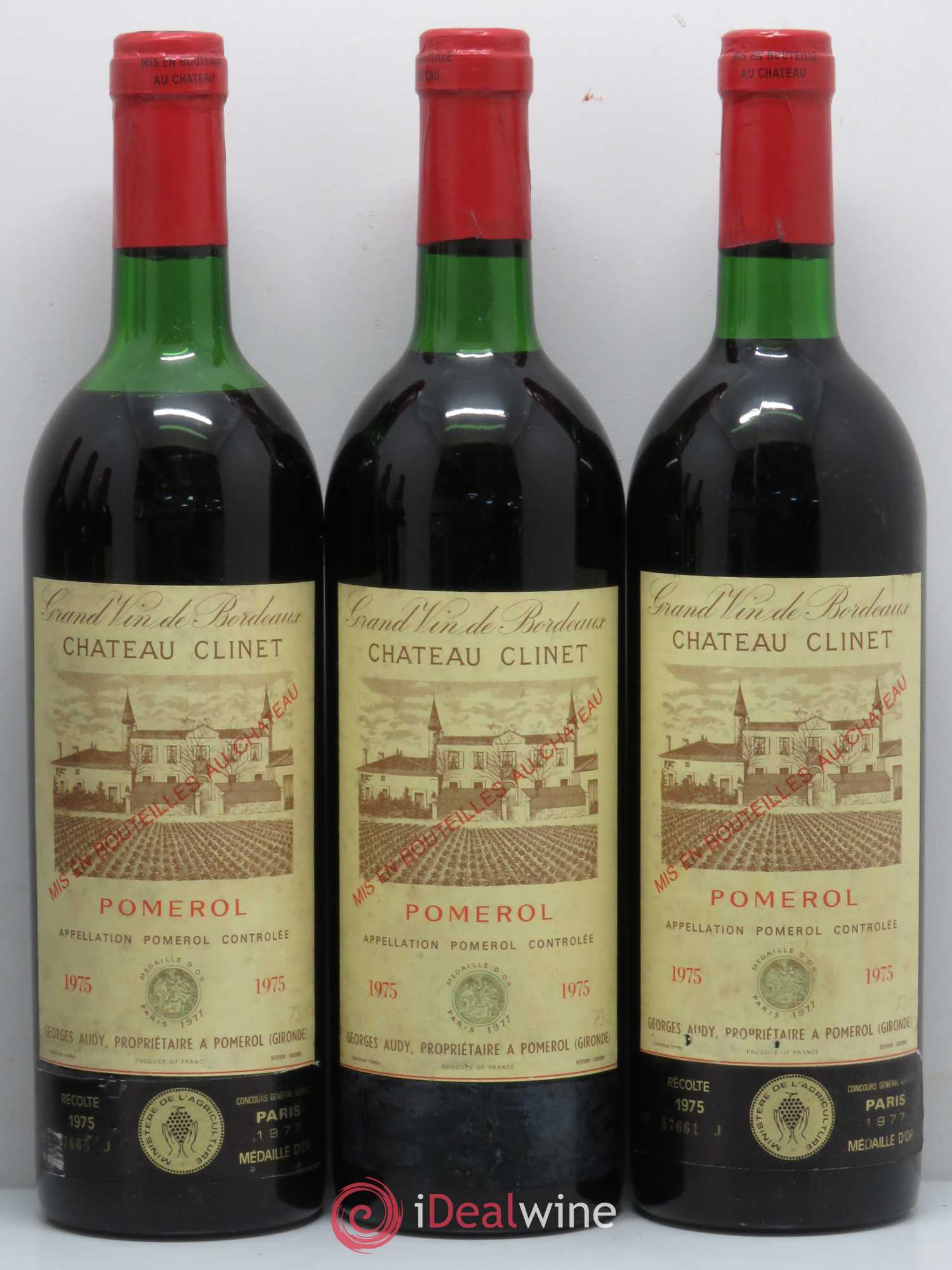 Château Clinet 1975 - Lot de 6 bouteilles - 1