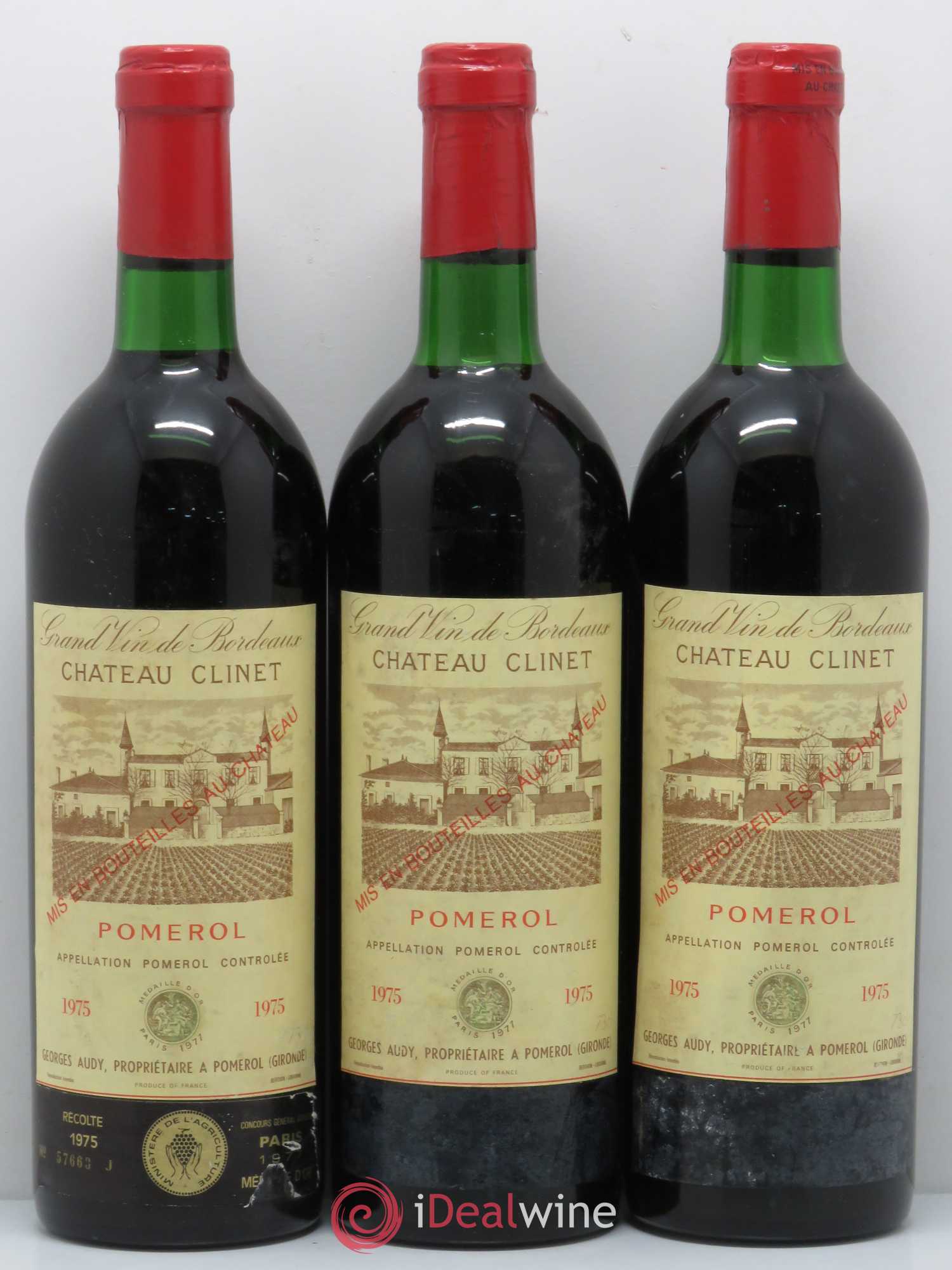 Château Clinet 1975 - Lot de 12 bouteilles - 1
