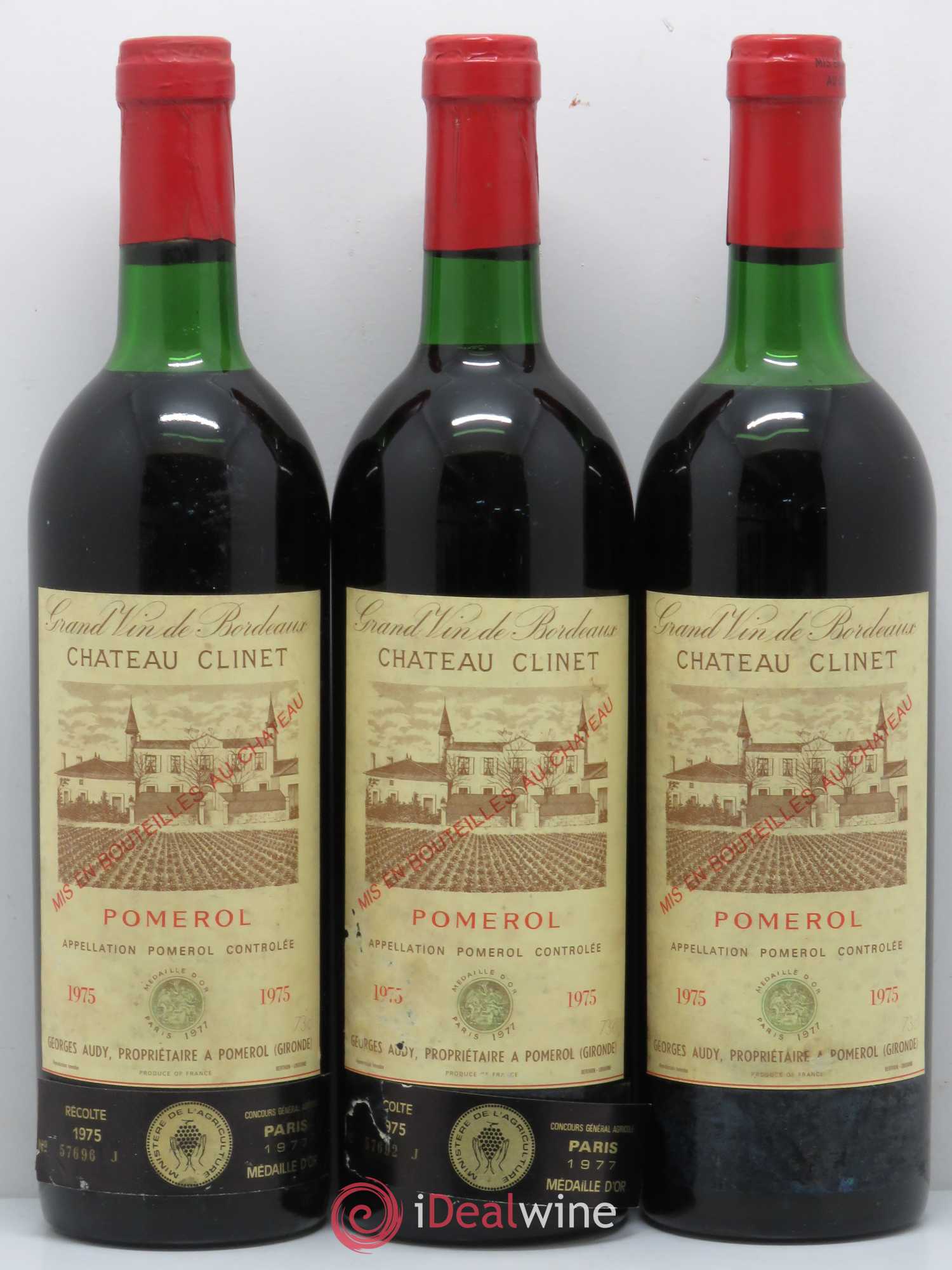 Château Clinet 1975 - Lot de 12 bouteilles - 2