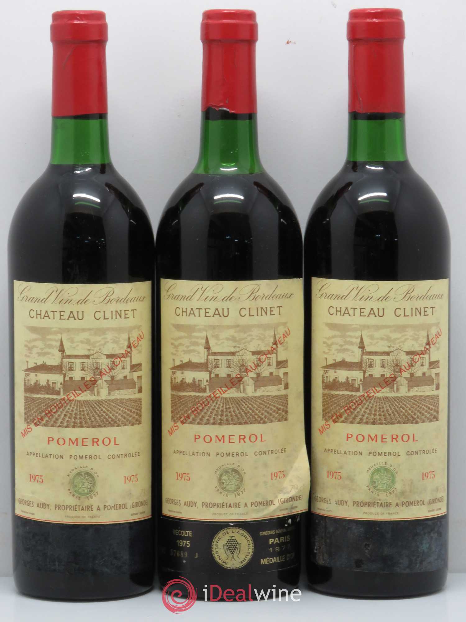 Château Clinet 1975 - Lot de 12 bouteilles - 3