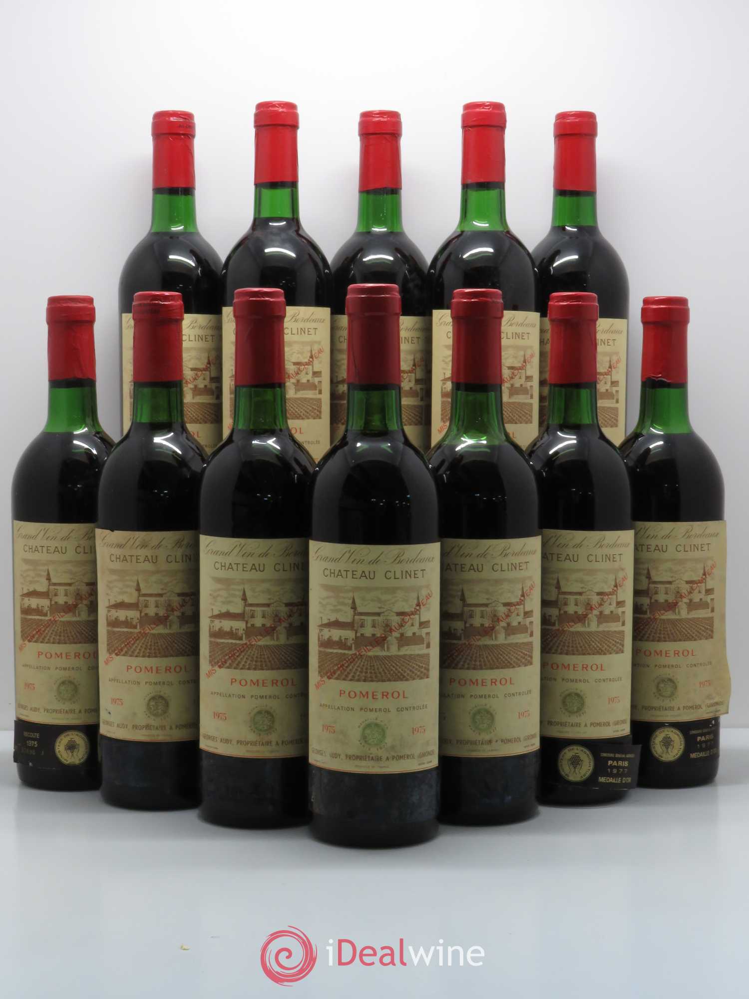 Château Clinet 1975 - Lot de 12 bouteilles - 0