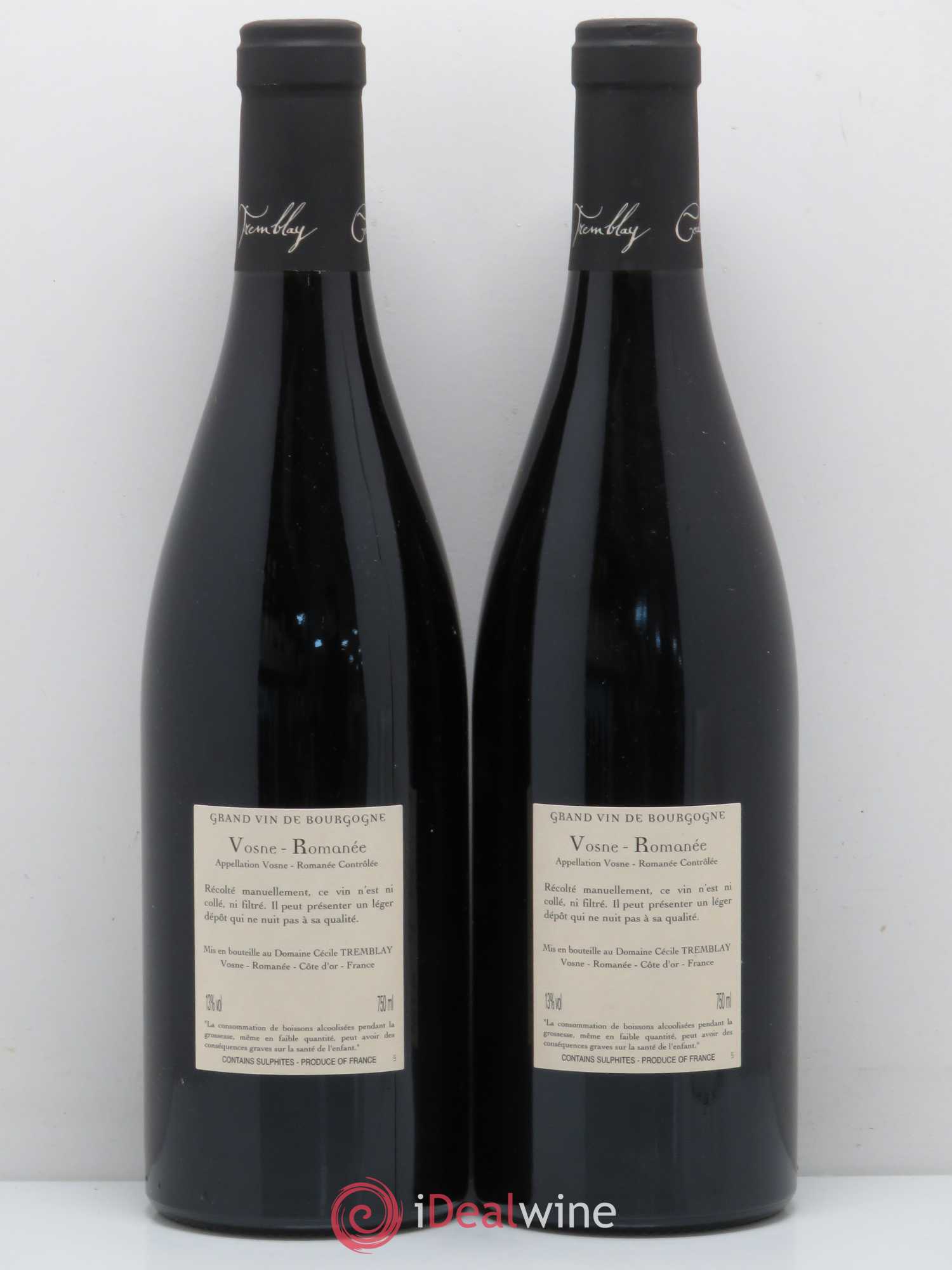 Vosne-Romanée Vieilles Vignes Cécile Tremblay 2014 - Lot de 2 bouteilles - 1