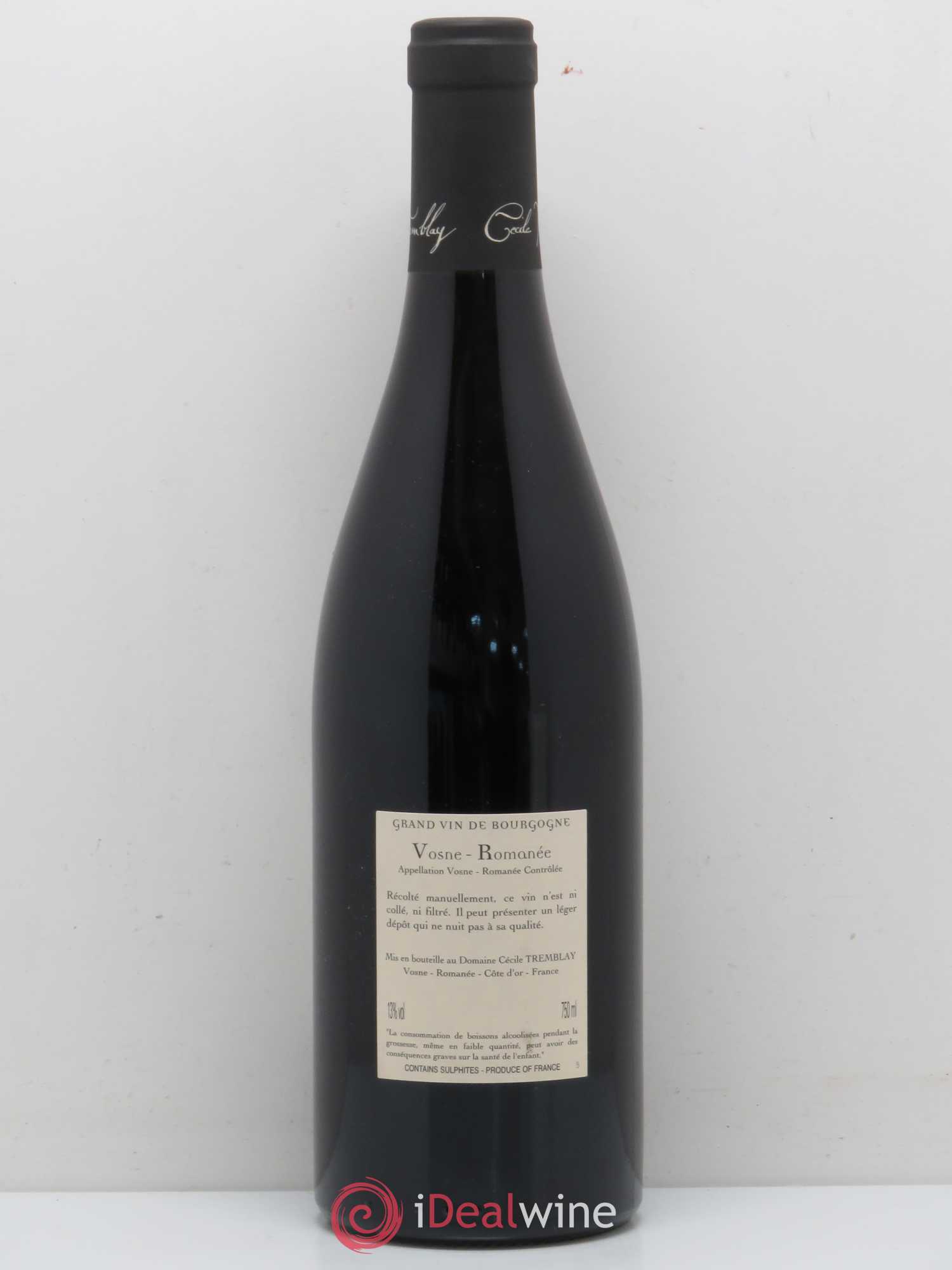 Vosne-Romanée Vieilles Vignes Cécile Tremblay 2014 - Lot de 1 bouteille - 1
