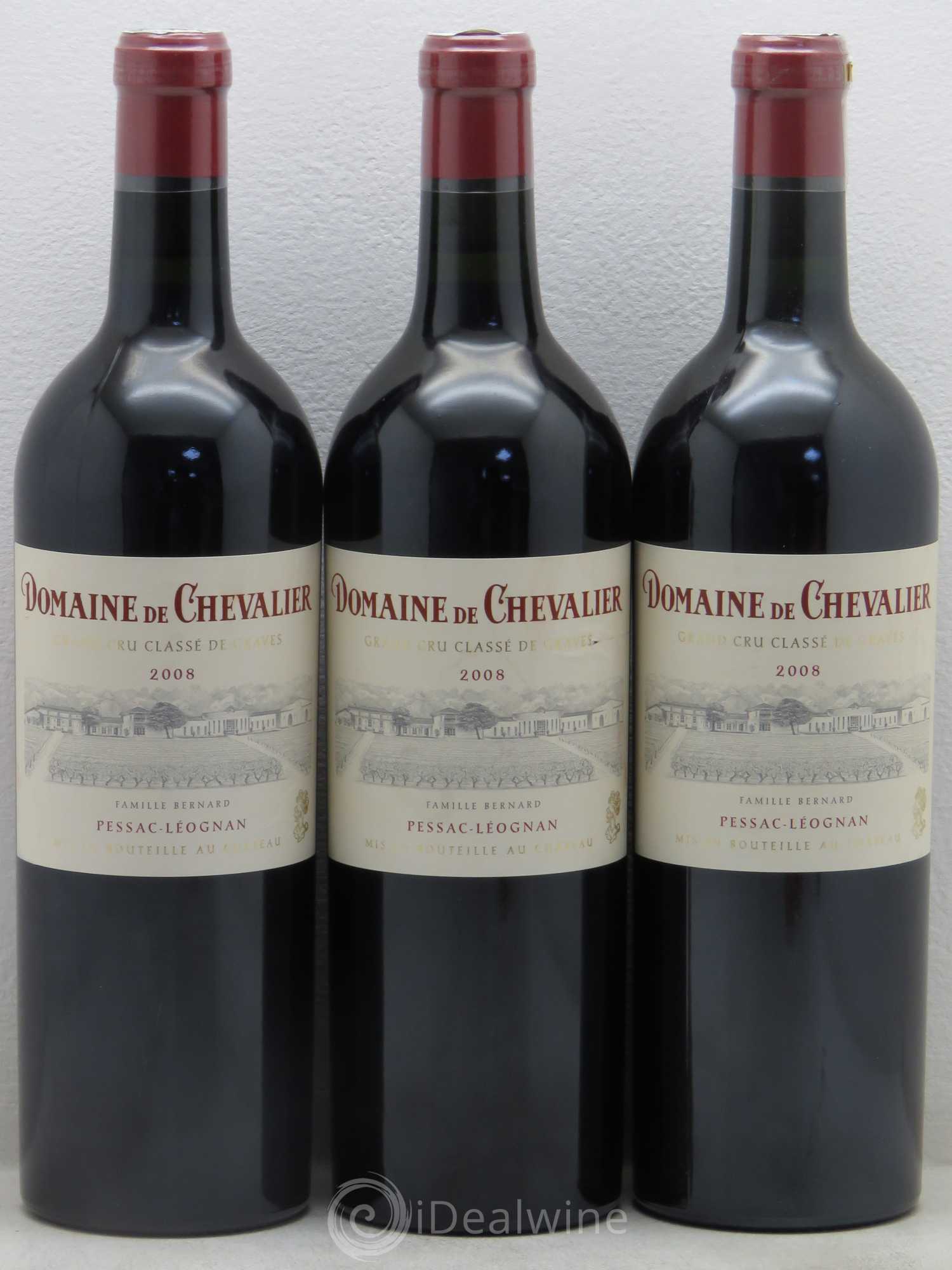 Domaine de Chevalier Cru Classé de Graves 2008 - Lot de 3 bouteilles - 0