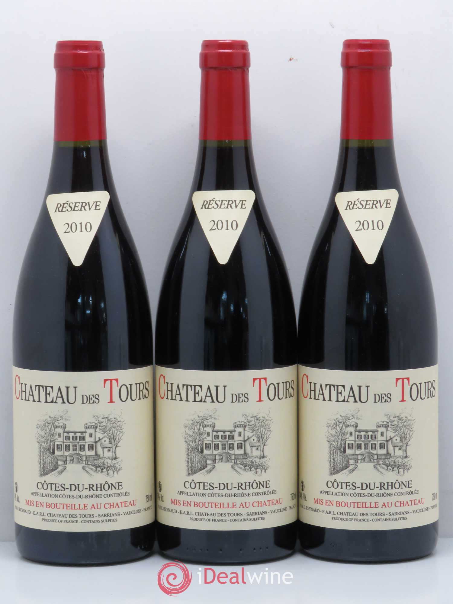 Côtes-du-Rhône Château des Tours Emmanuel Reynaud 2010 - Lot de 6 bouteilles - 2