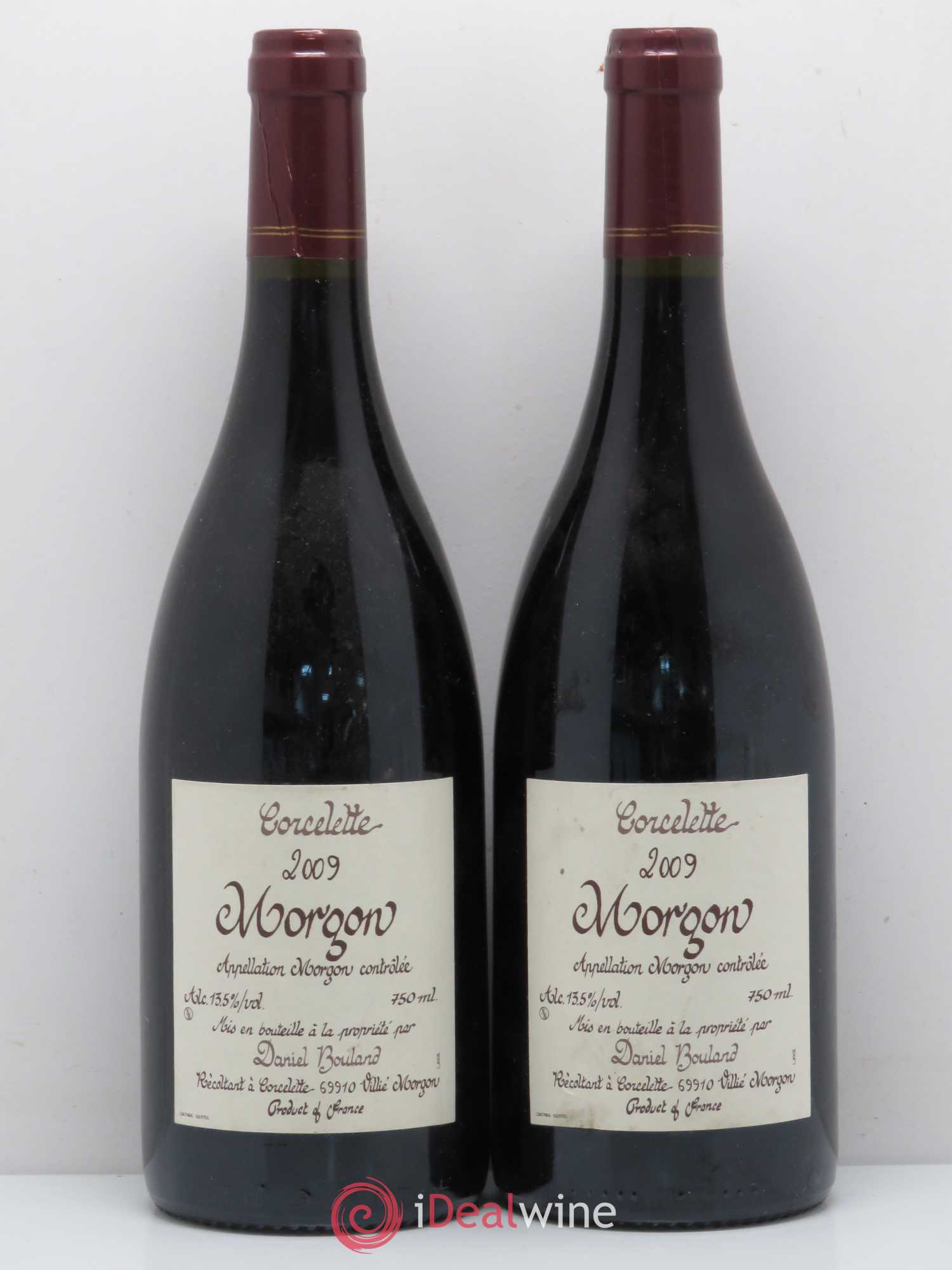 Morgon Corcelette Daniel Bouland (Domaine) 2009 - Lot de 2 bouteilles - 0