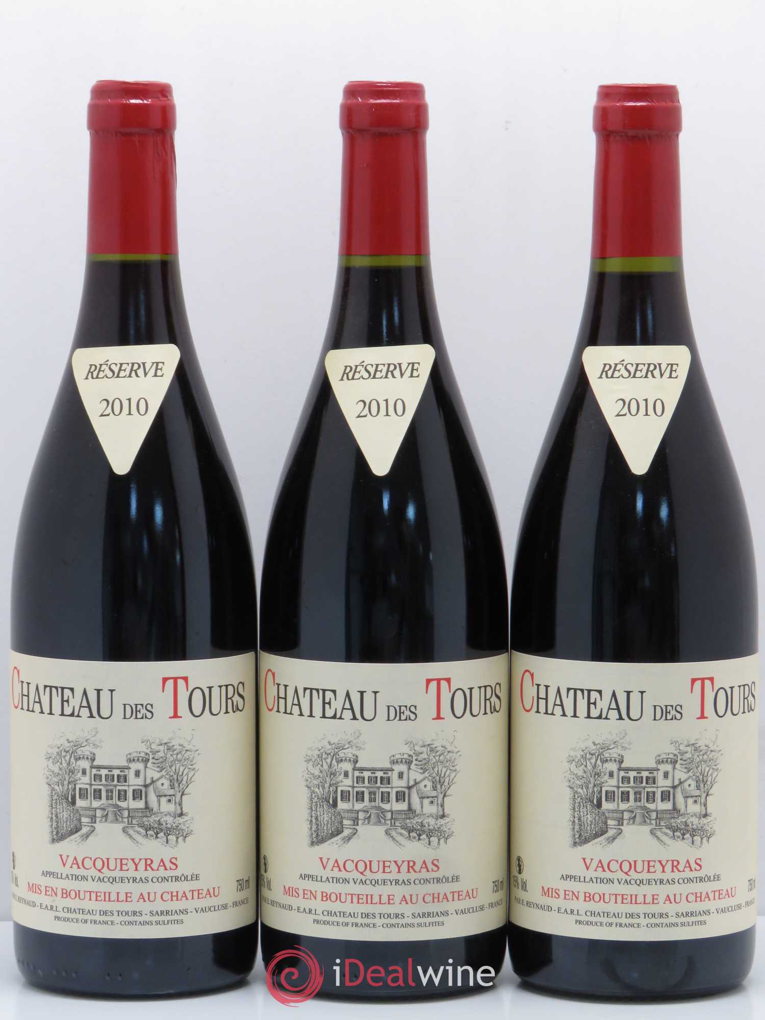 Vacqueyras Château des Tours Emmanuel Reynaud 2010 - Lot de 6 bouteilles - 2