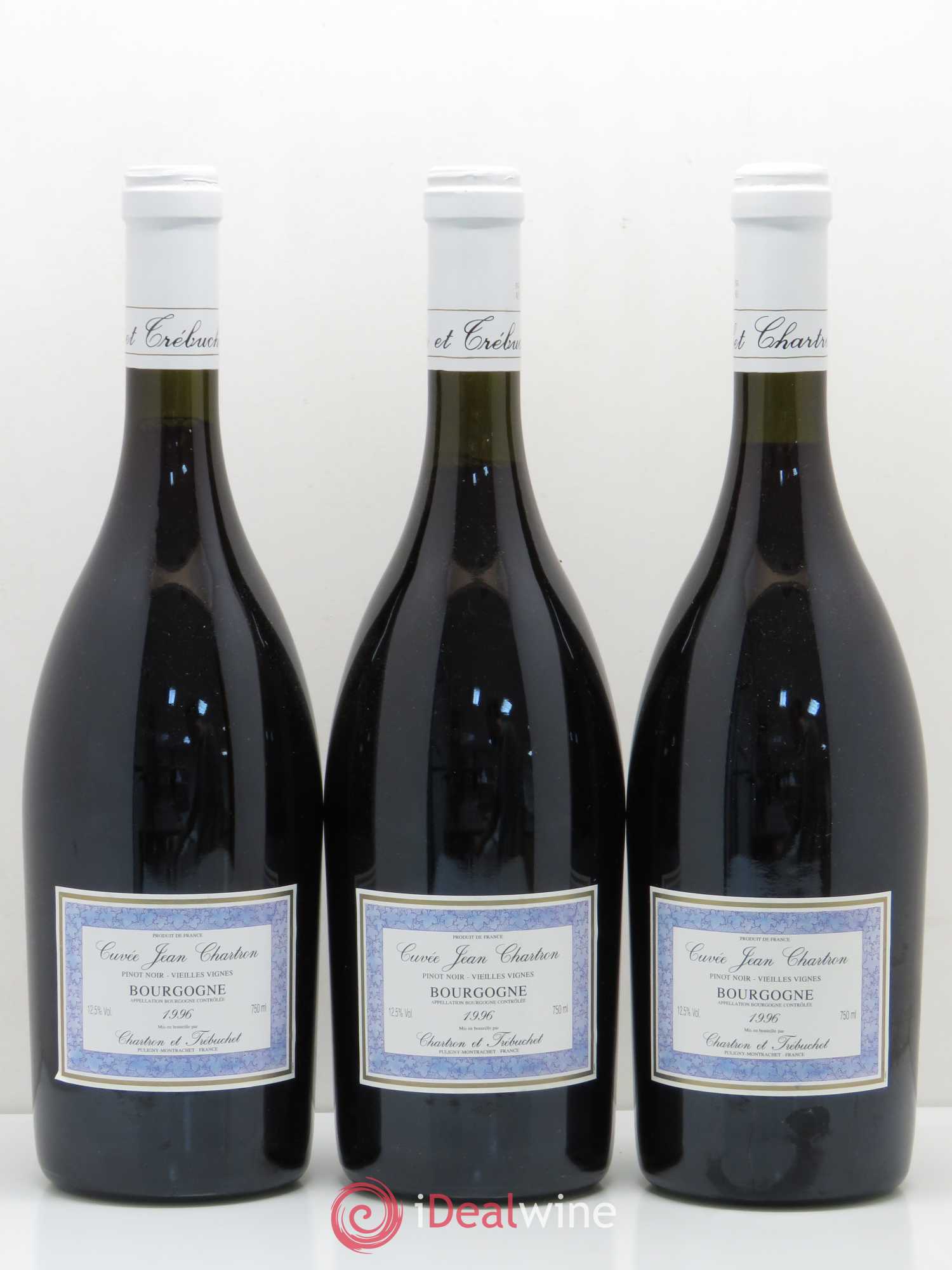 Bourgogne Pinot Noir Vieilles Vignes Domaine Jean Chartron (sans prix de réserve) 1996 - Posten von 3 Flaschen - 0