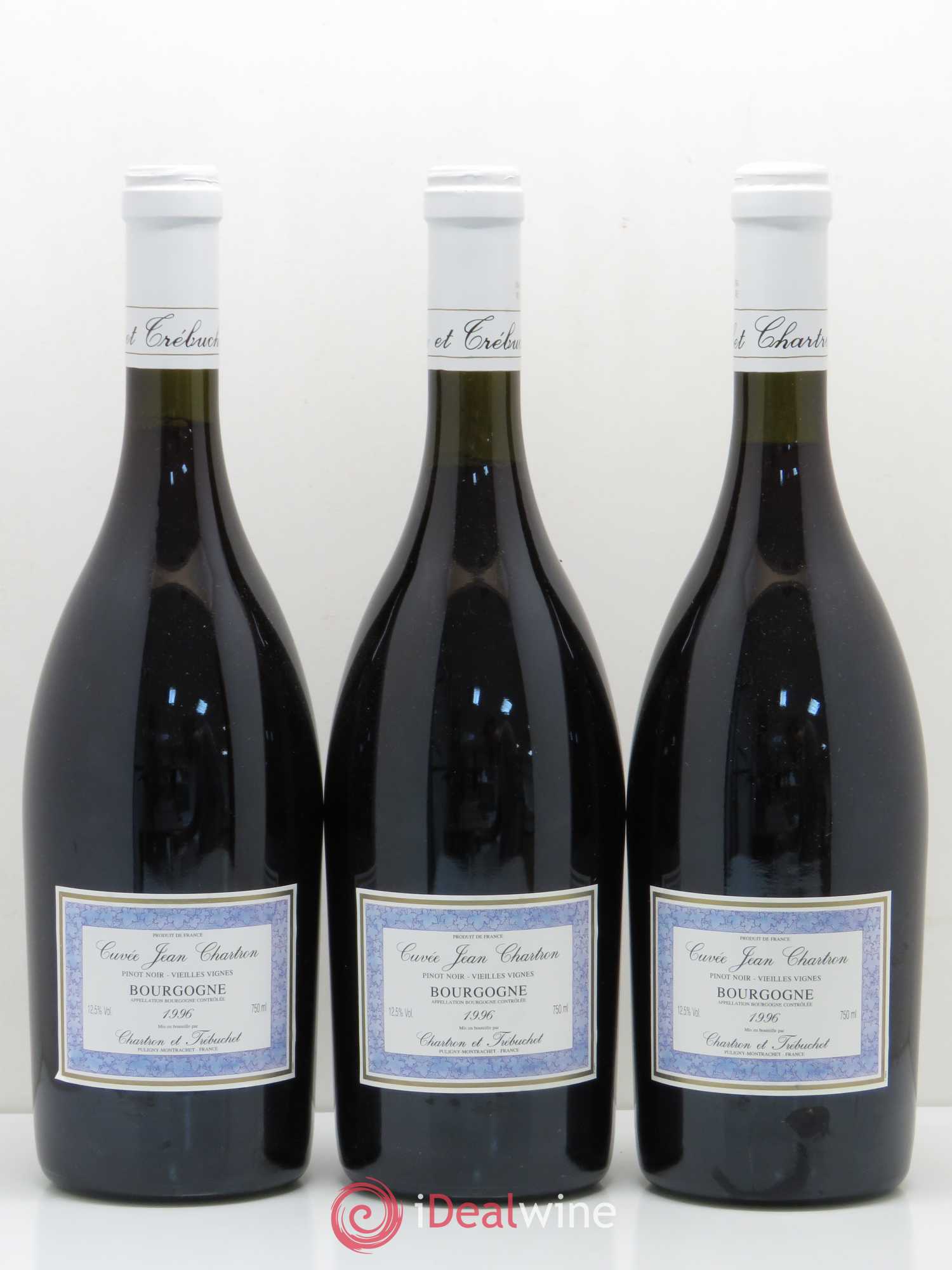 Bourgogne Pinot Noir Vieilles Vignes Domaine Jean Chartron 1996 - Posten von 3 Flaschen - 0