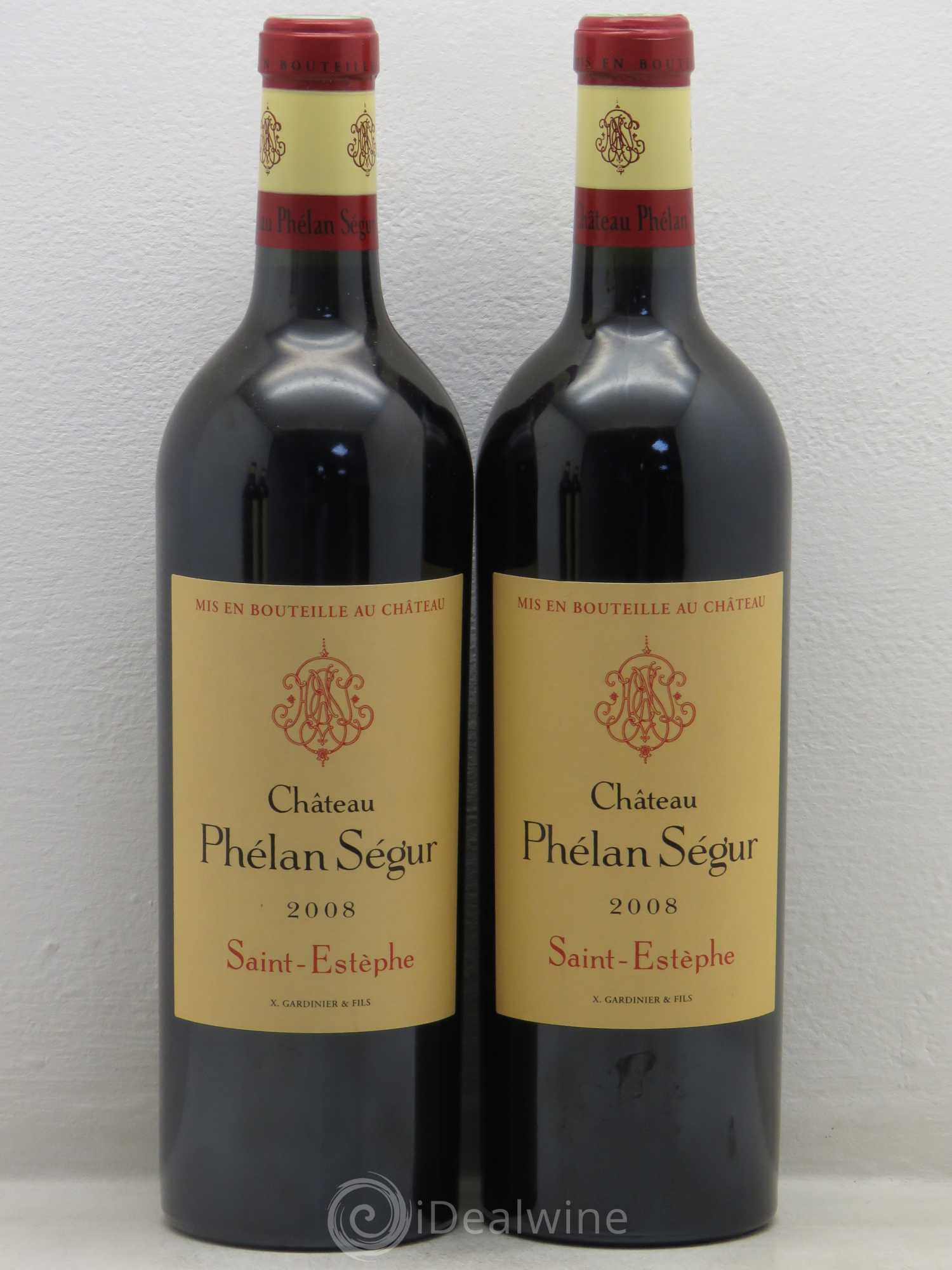 Château Phélan Ségur 2008 - Lot de 4 bouteilles - 1