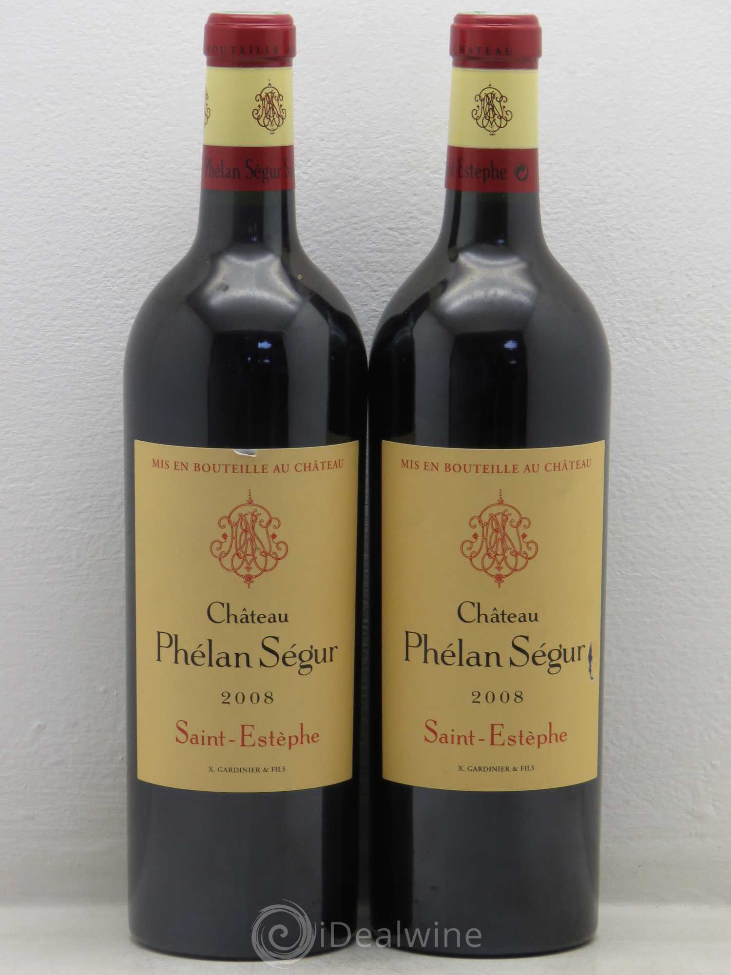 Château Phélan Ségur 2008 - Lot de 4 bouteilles - 2