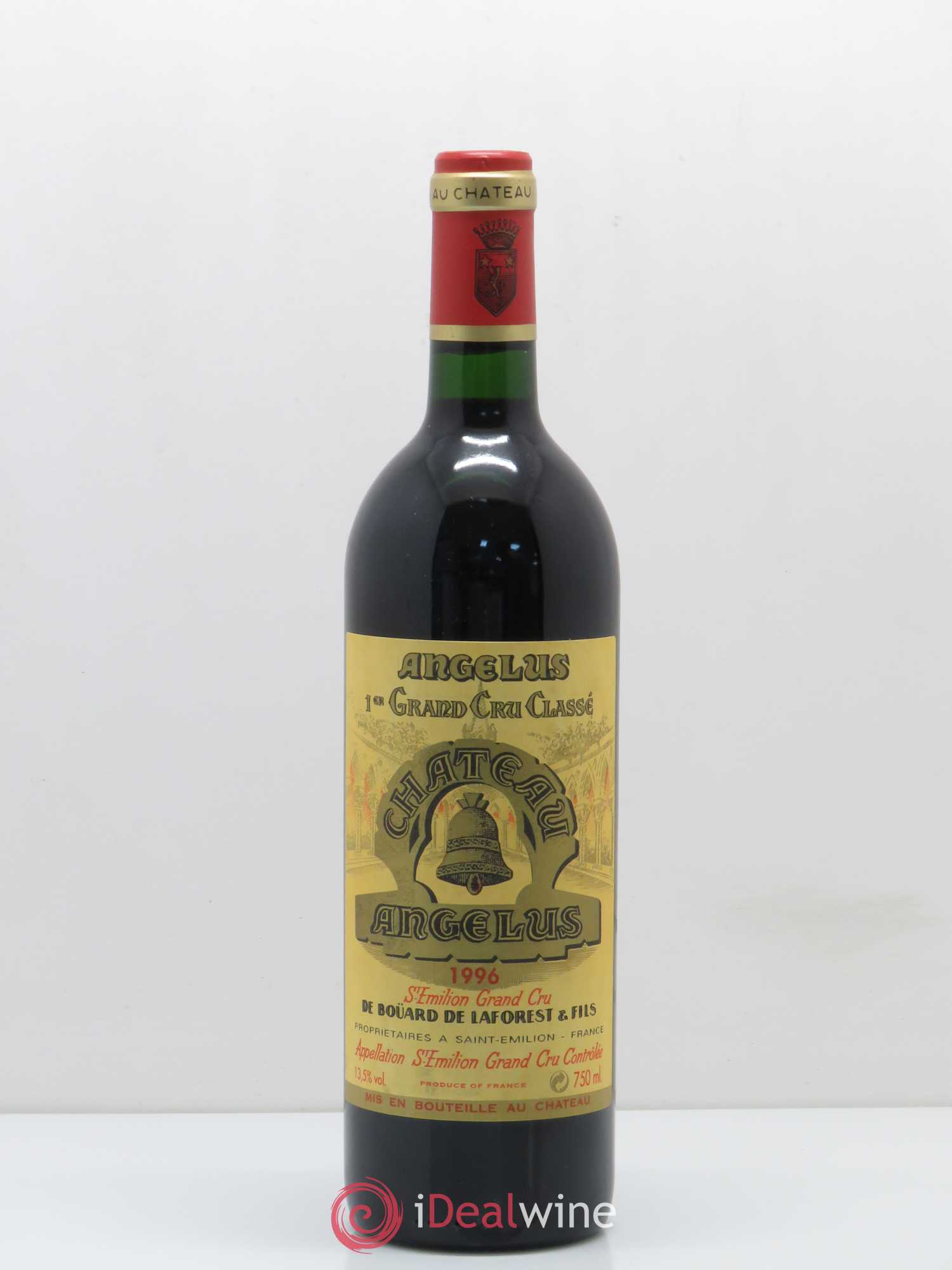Château Angélus 1er Grand Cru Classé A 1996 - Lot de 1 bouteille - 0