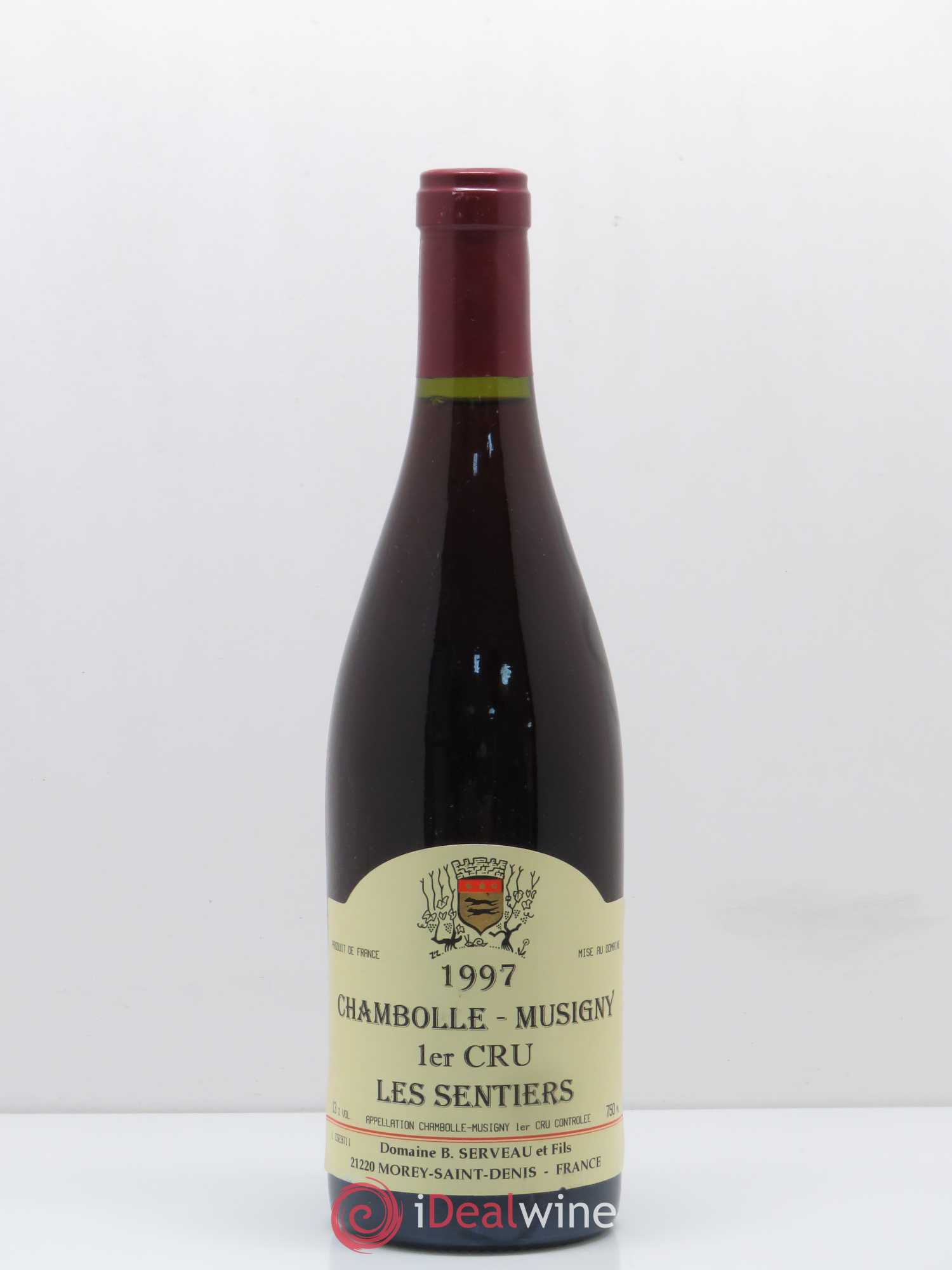 Chambolle-Musigny 1er Cru Les Sentier Domaine B. Serveau et Fils 1997 - Lot de 1 bouteille - 0