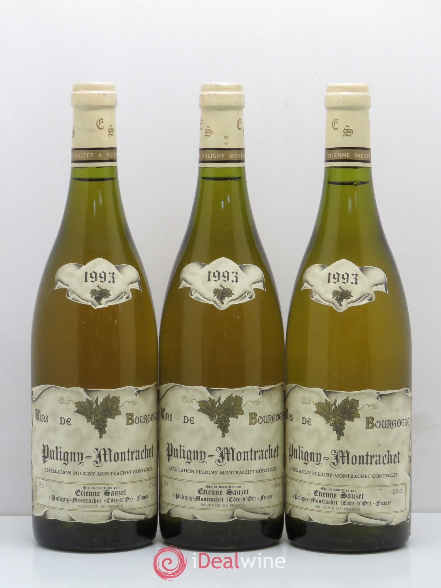 Puligny-Montrachet Etienne Sauzet 1993 - Lot de 3 bouteilles - 0