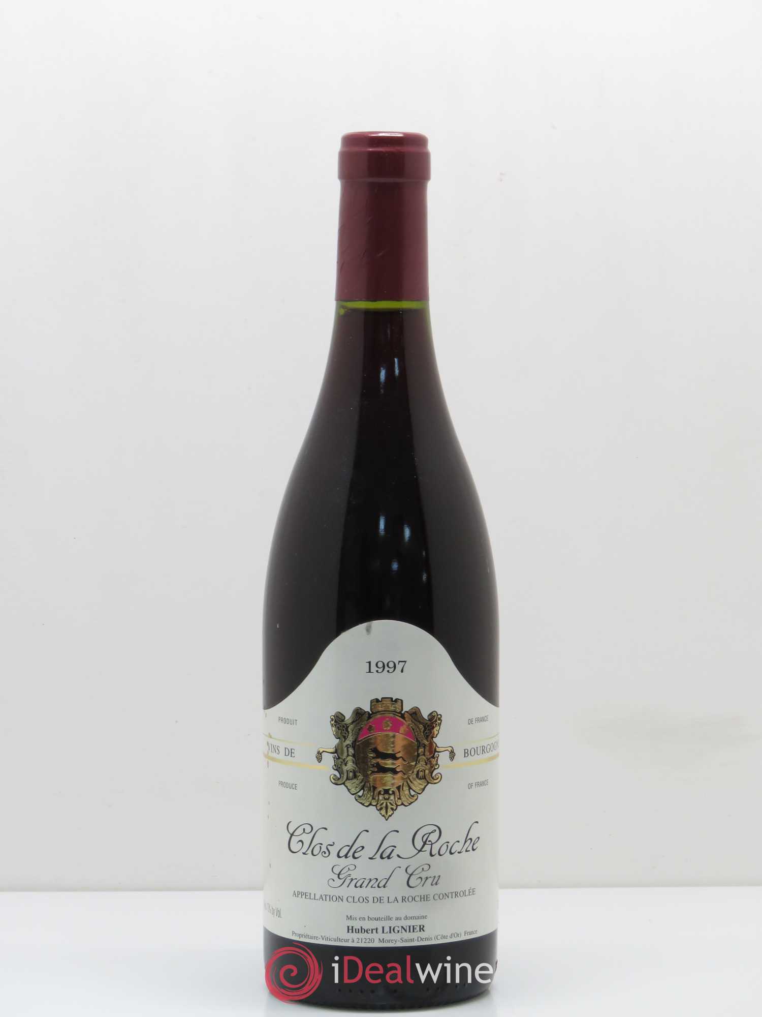 Clos de la Roche Grand Cru Hubert Lignier (Domaine) 1997 - Lot de 1 bouteille - 0