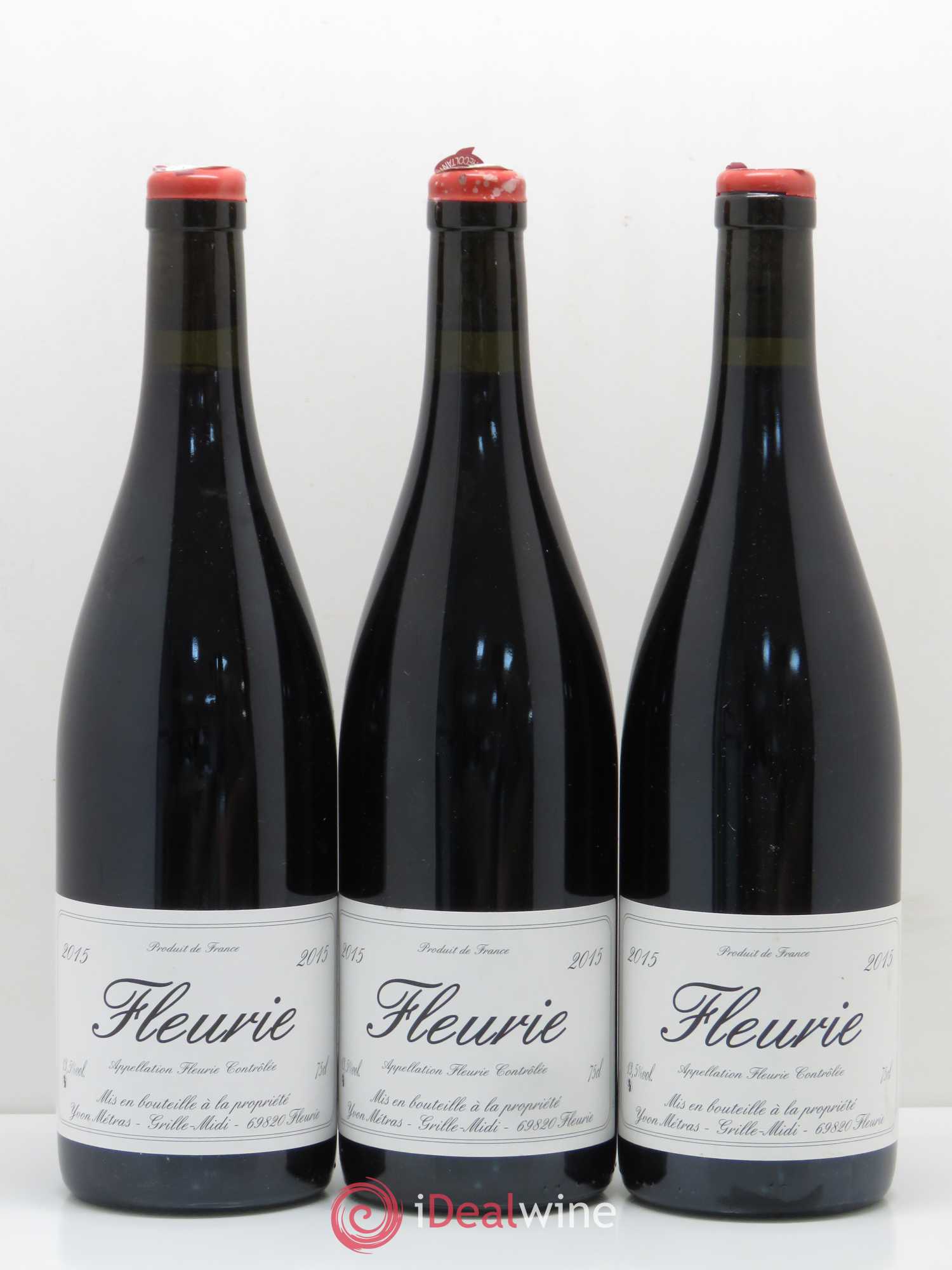 Fleurie Yvon Métras 2015 - Lot de 3 bouteilles - 0