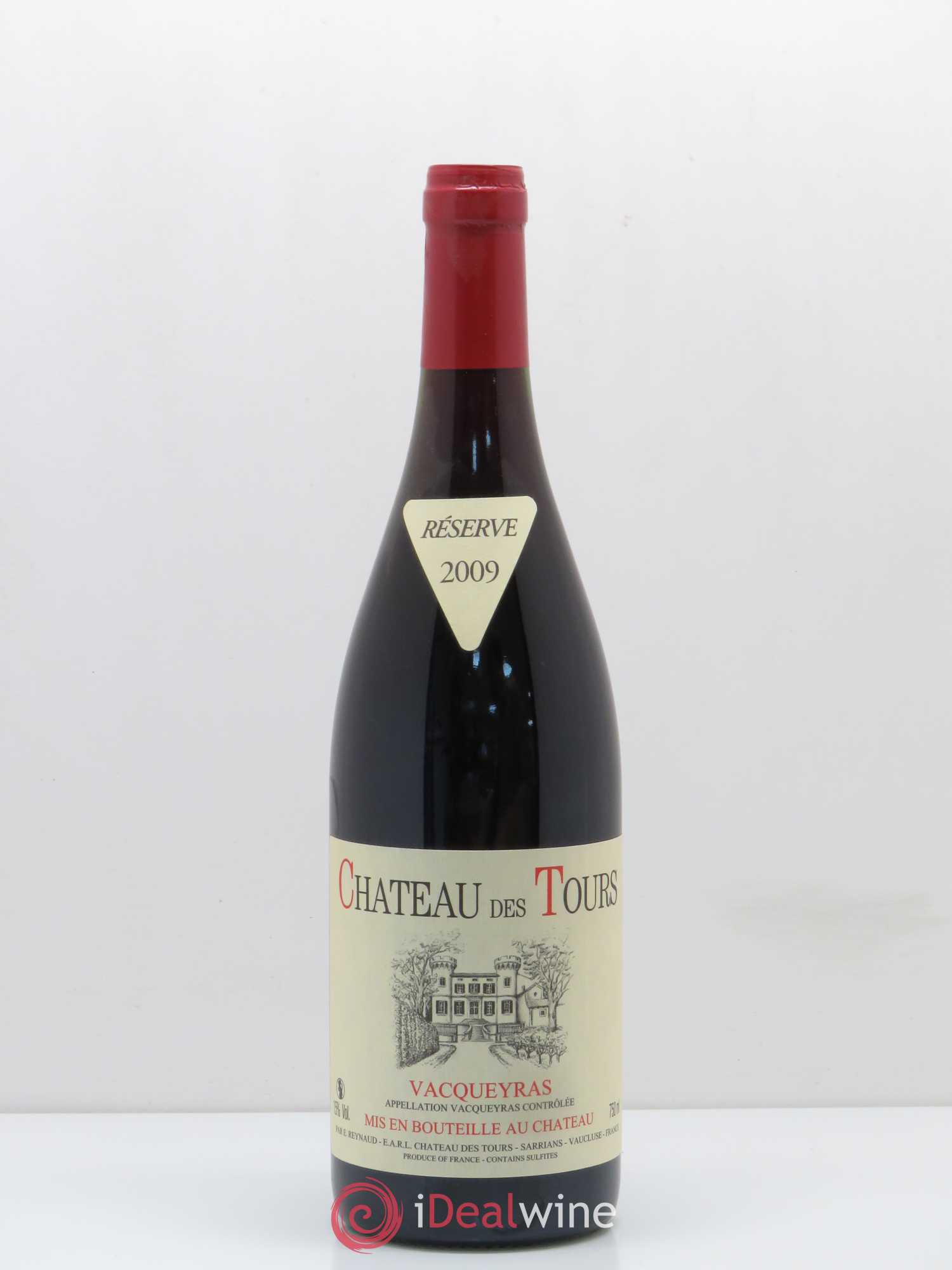 Vacqueyras Château des Tours Emmanuel Reynaud 2009 - Lot de 1 bouteille - 0