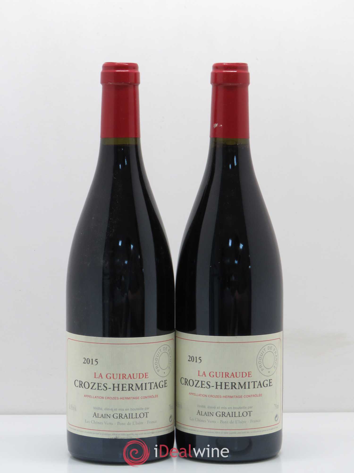 Crozes-Hermitage La Guiraude Domaine Graillot 2015 - Lot de 2 bouteilles - 0