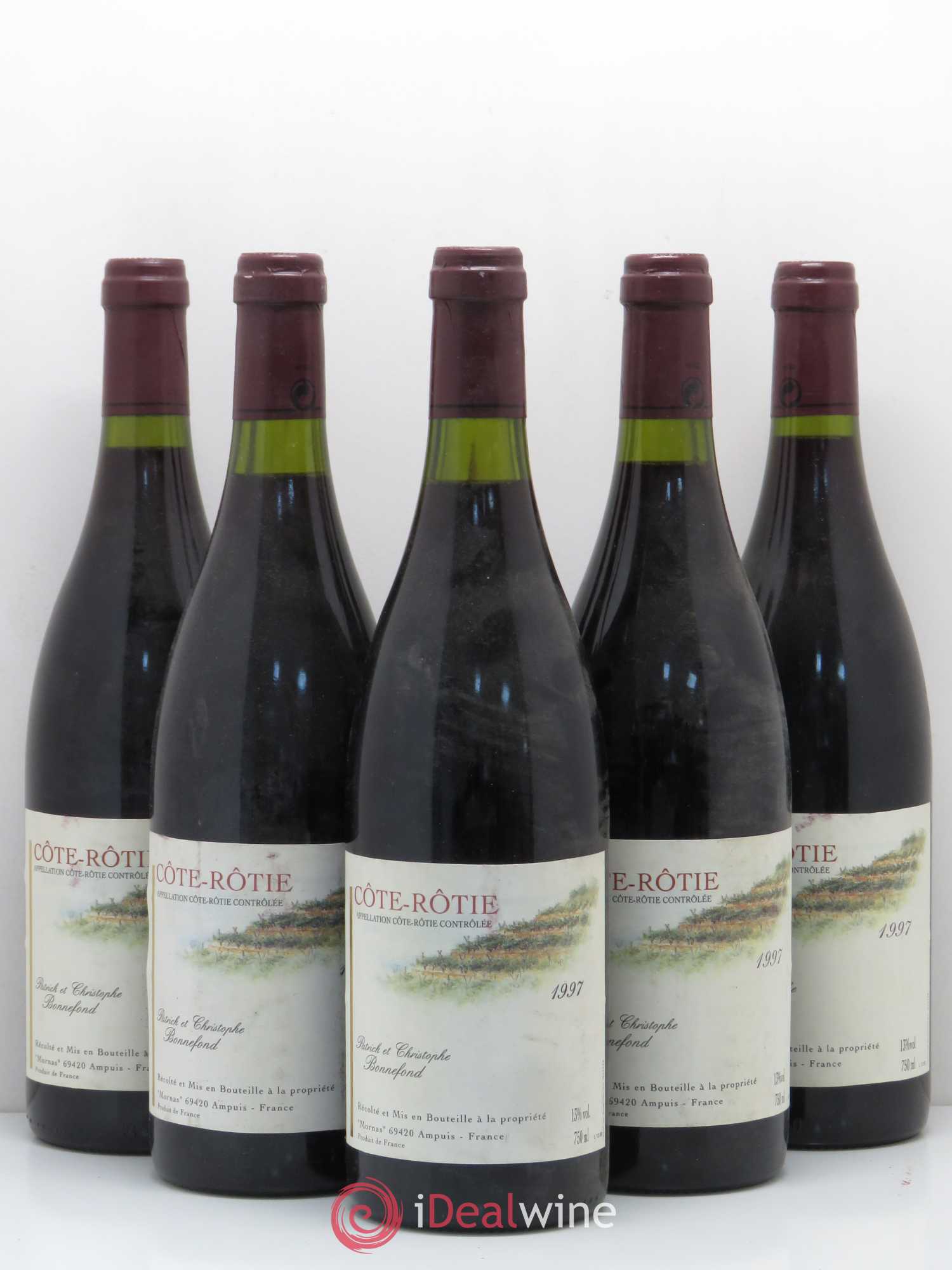 Côte-Rôtie Domine Bonnefond 1997 - Posten von 5 Flaschen - 0