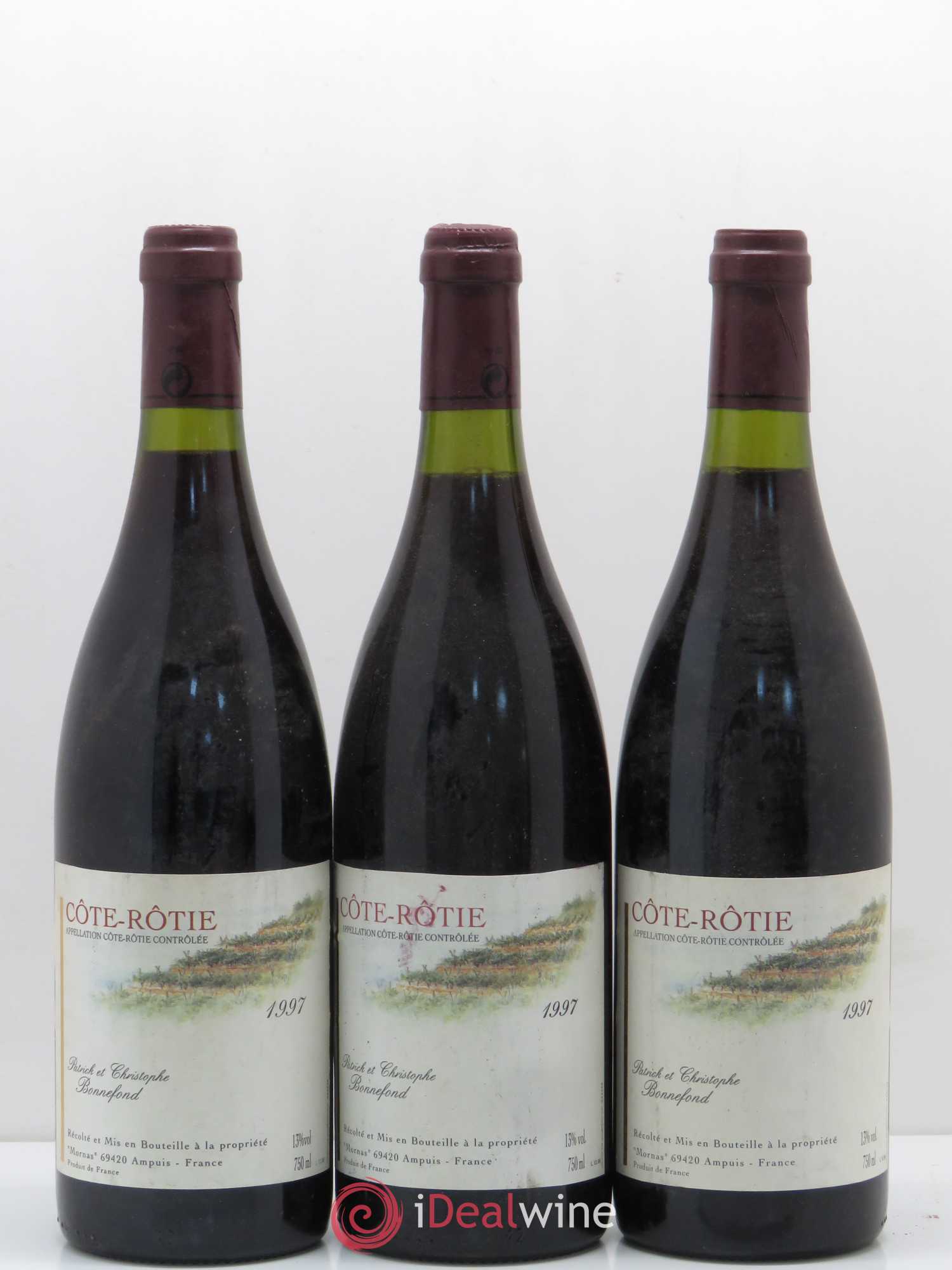 Côte-Rôtie Domine Bonnefond (sans prix de réserve) 1997 - Posten von 3 Flaschen - 0