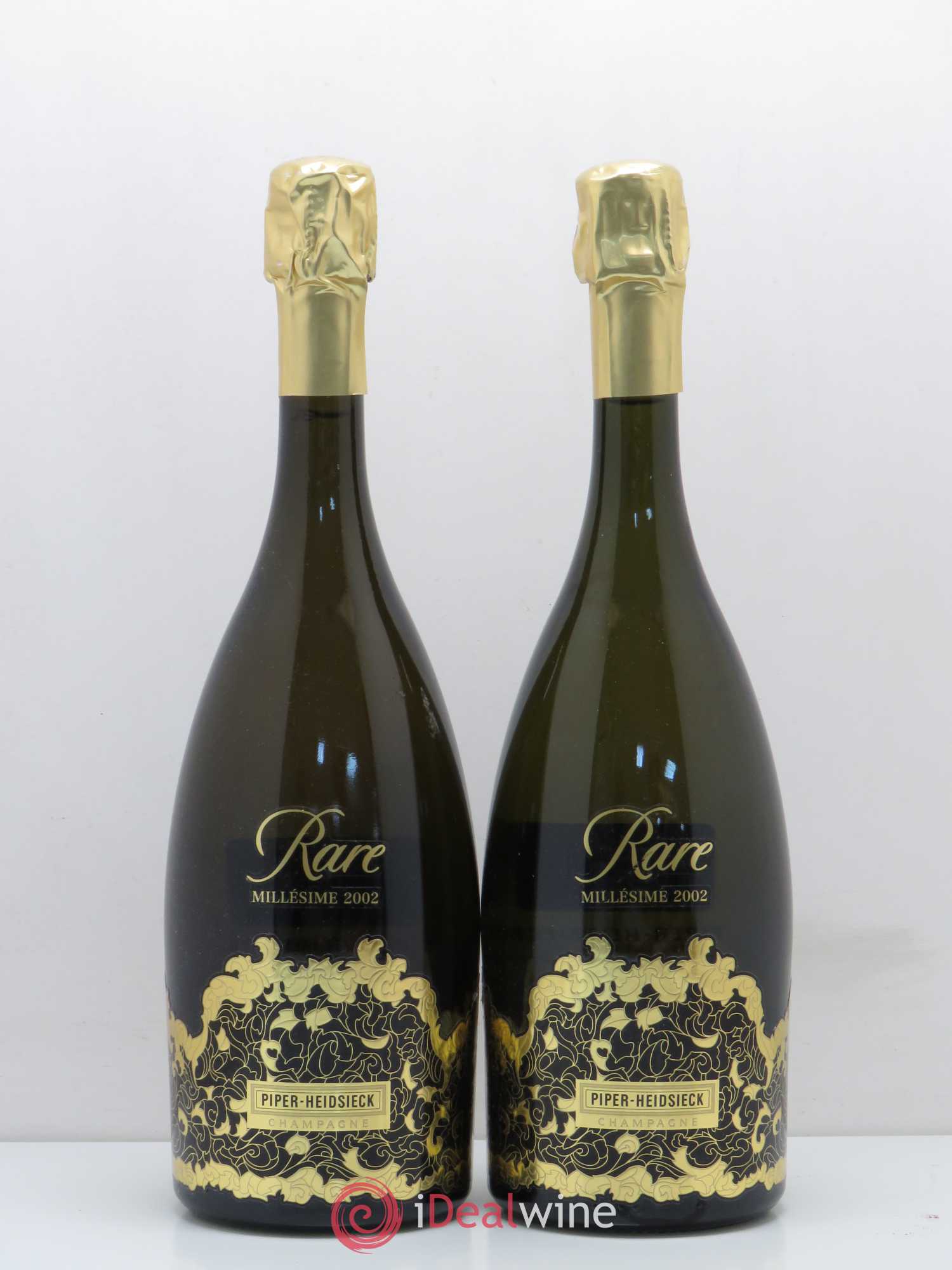 Rare Piper Heidsieck 2002 - Lot de 2 bouteilles - 0