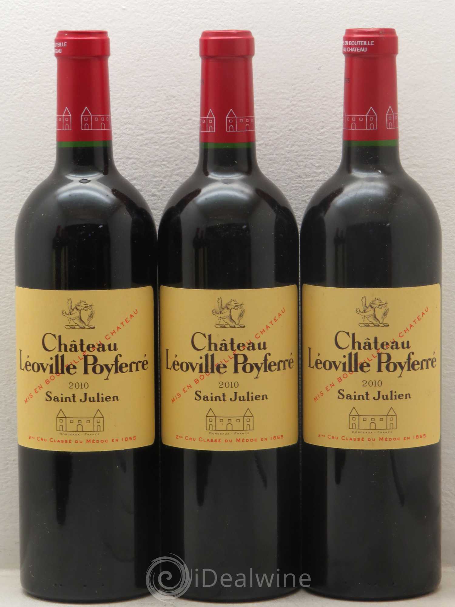 Château Léoville Poyferré 2ème Grand Cru Classé 2010 - Lot de 6 bouteilles - 1