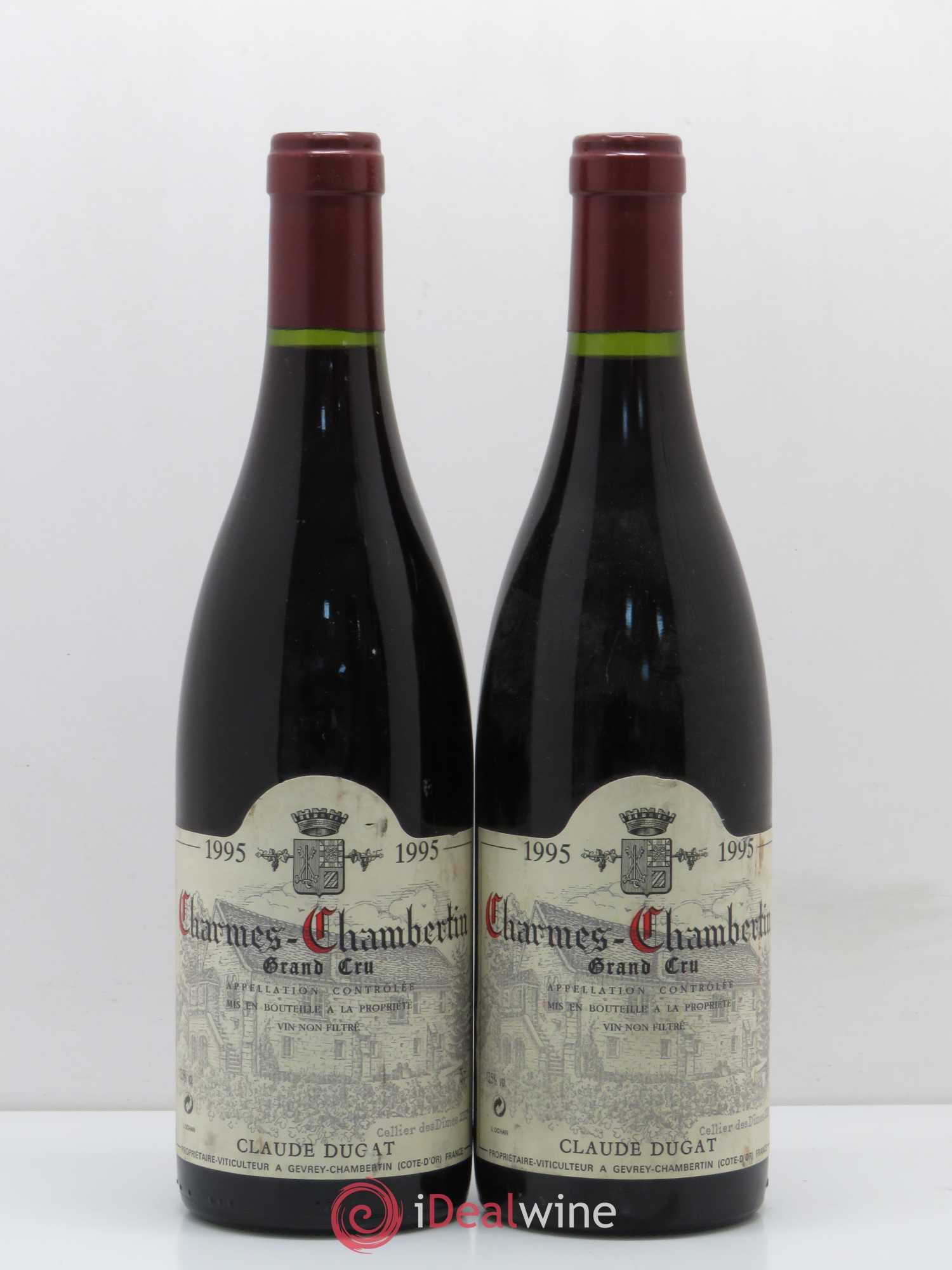 Charmes-Chambertin Grand Cru Claude Dugat 1995 - Lot de 2 bouteilles - 0