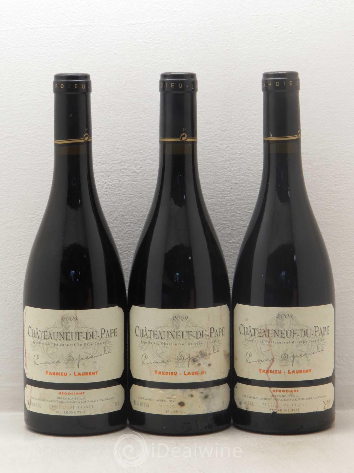 Châteauneuf-du-Pape Tardieu-Laurent Cuvée spéciale Famille Tardieu 2009 - Lot de 3 bouteilles - 0