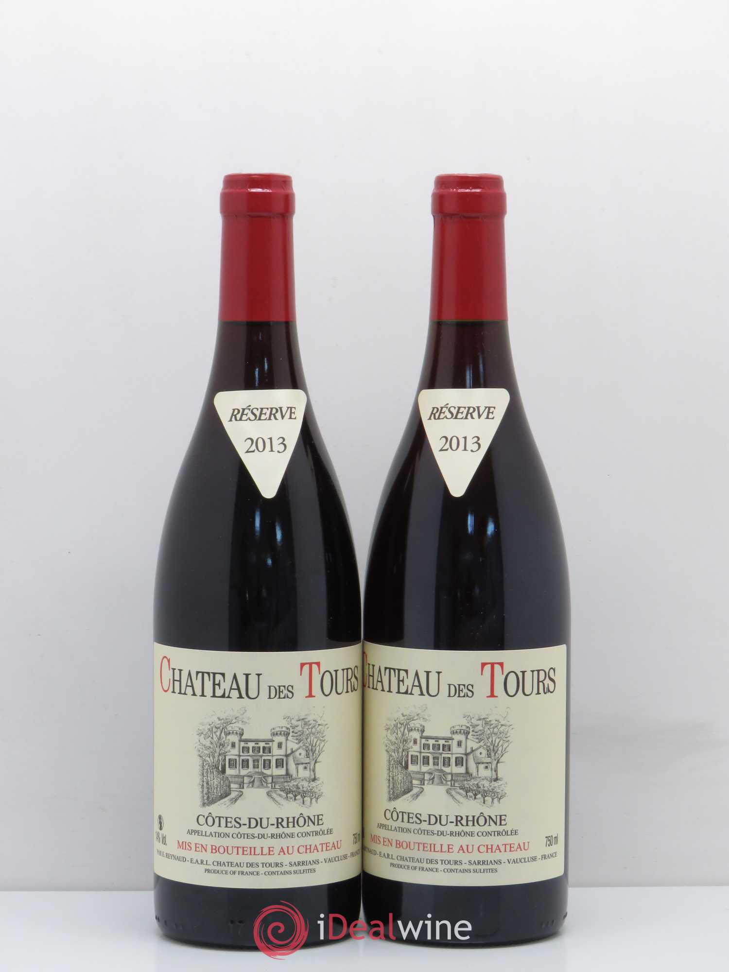 Côtes-du-Rhône Château des Tours Emmanuel Reynaud 2013 - Lot de 2 bouteilles - 0