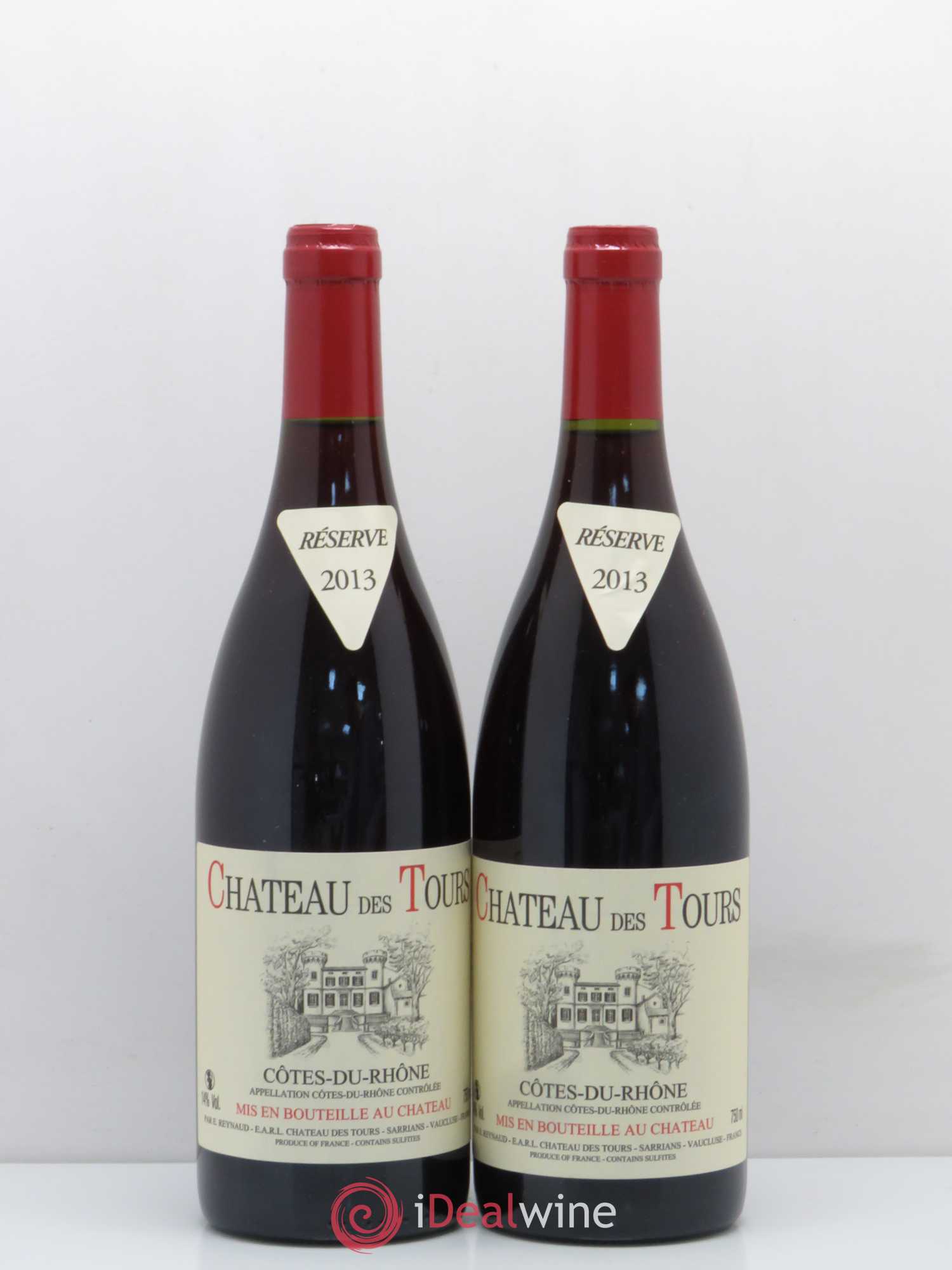 Côtes-du-Rhône Château des Tours Emmanuel Reynaud 2013 - Lot de 2 bouteilles - 0