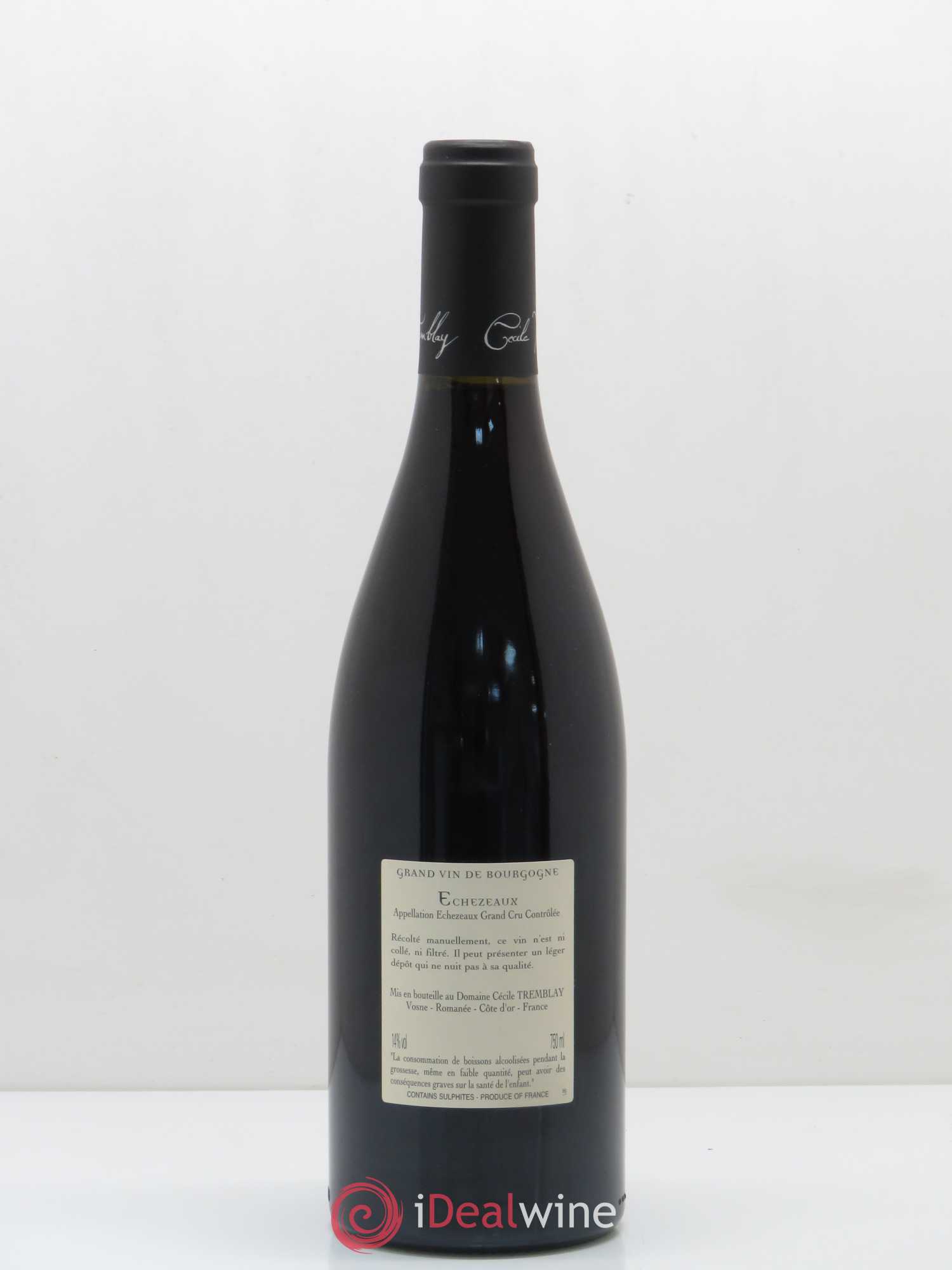 Echezeaux Grand Cru du dessus Cécile Tremblay 2015 - Lot de 1 bouteille - 1
