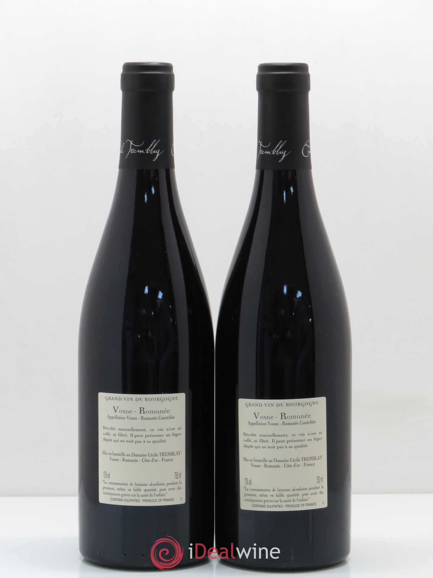 Vosne-Romanée Vieilles Vignes Cécile Tremblay 2014 - Lot de 2 bouteilles - 1