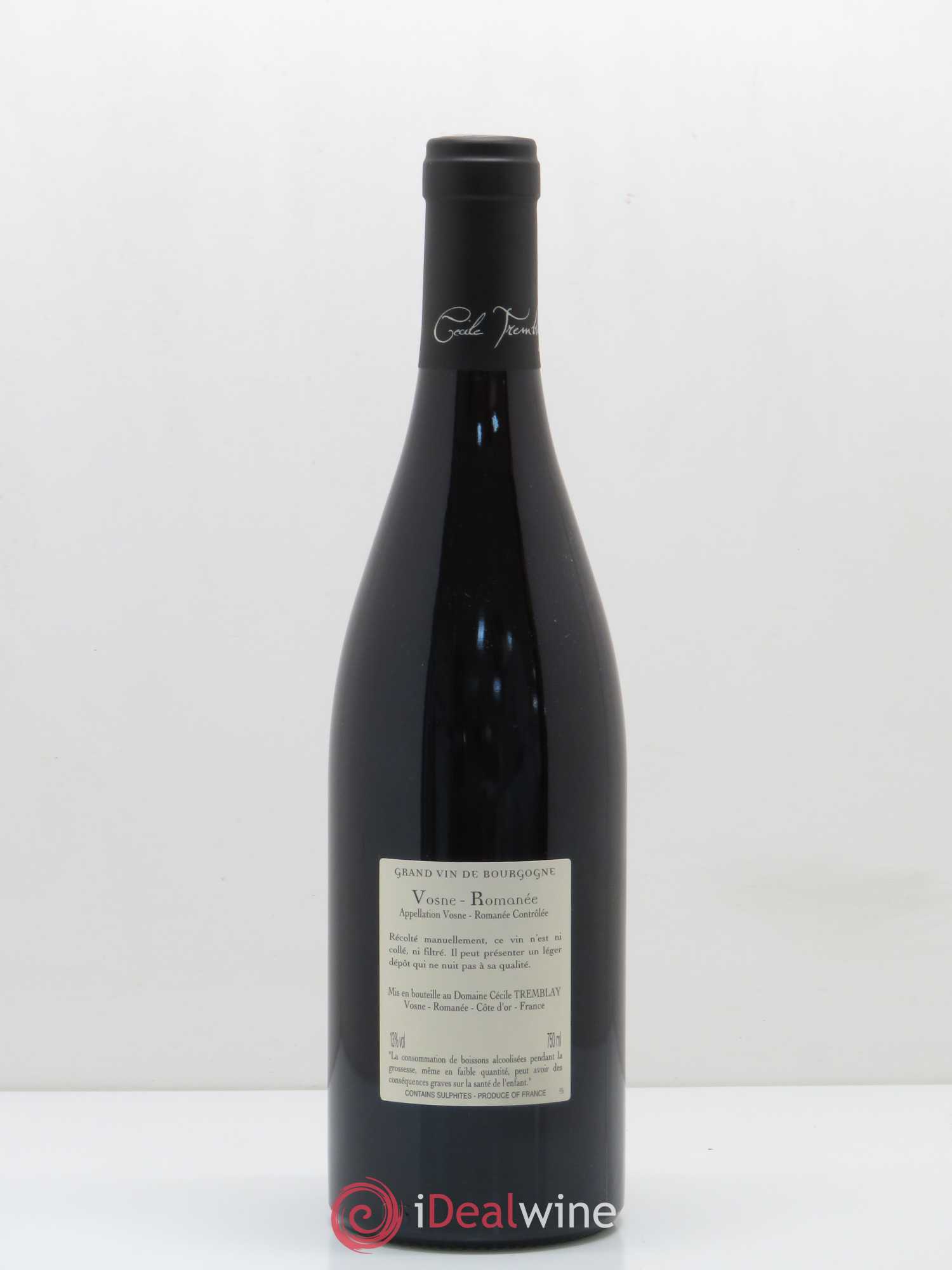 Vosne-Romanée Vieilles Vignes Cécile Tremblay 2014 - Lot de 1 bouteille - 1