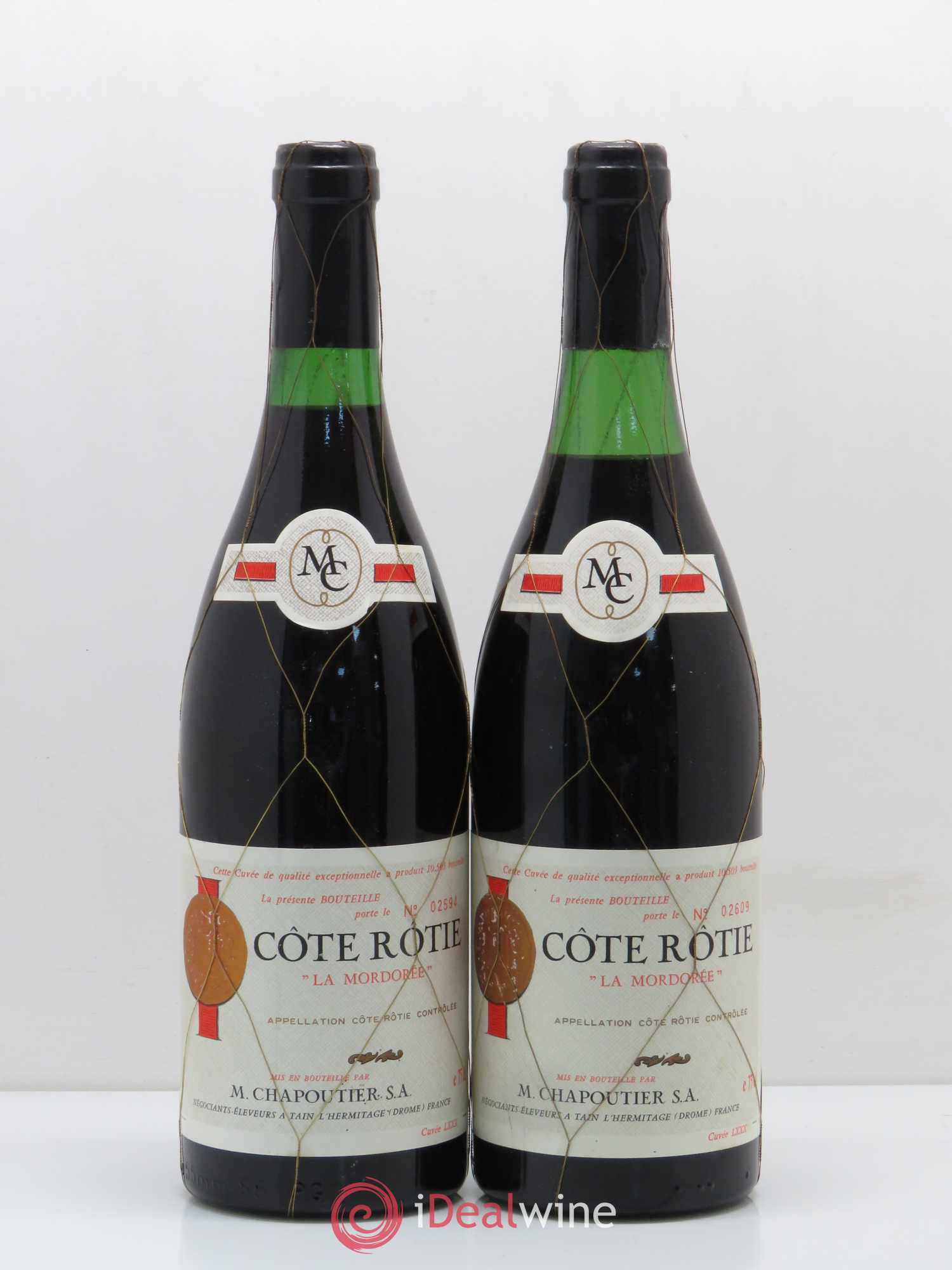 Côte-Rôtie La Mordorée Chapoutier Cuvée LXXX - Lot de 2 bouteilles - 0