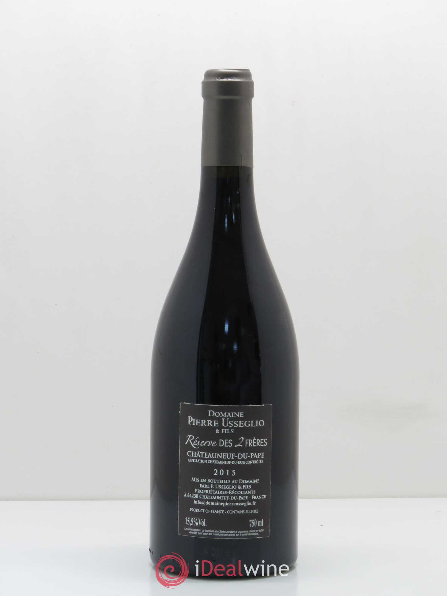 Châteauneuf-du-Pape Réserve des 2 frères Pierre Usseglio & Fils (sans prix de réserve) 2015 - Lot de 1 bouteille - 1