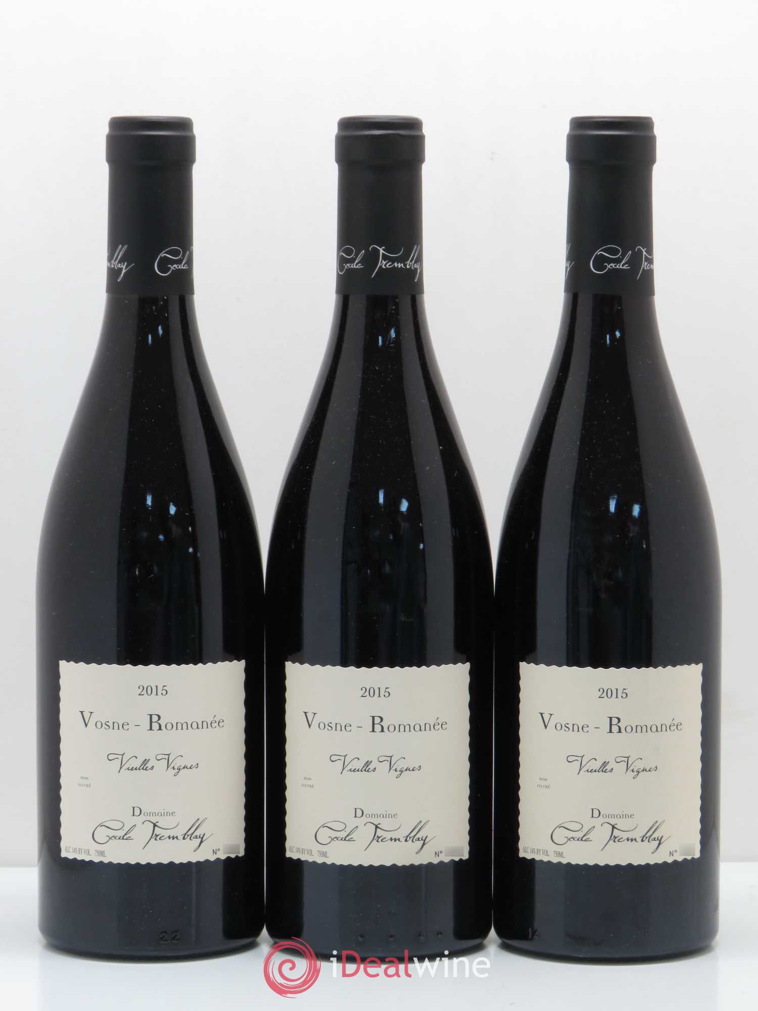 Vosne-Romanée Vieilles Vignes Cécile Tremblay 2015 - Lot de 3 bouteilles - 0