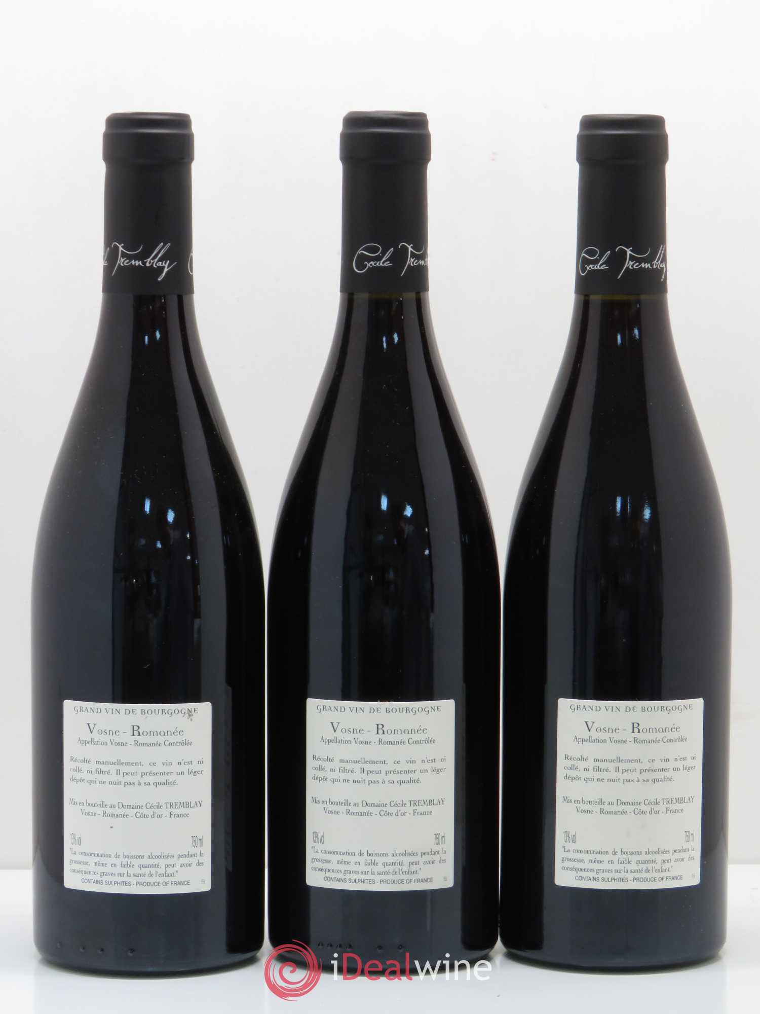 Vosne-Romanée Vieilles Vignes Cécile Tremblay 2016 - Lot de 3 bouteilles - 1