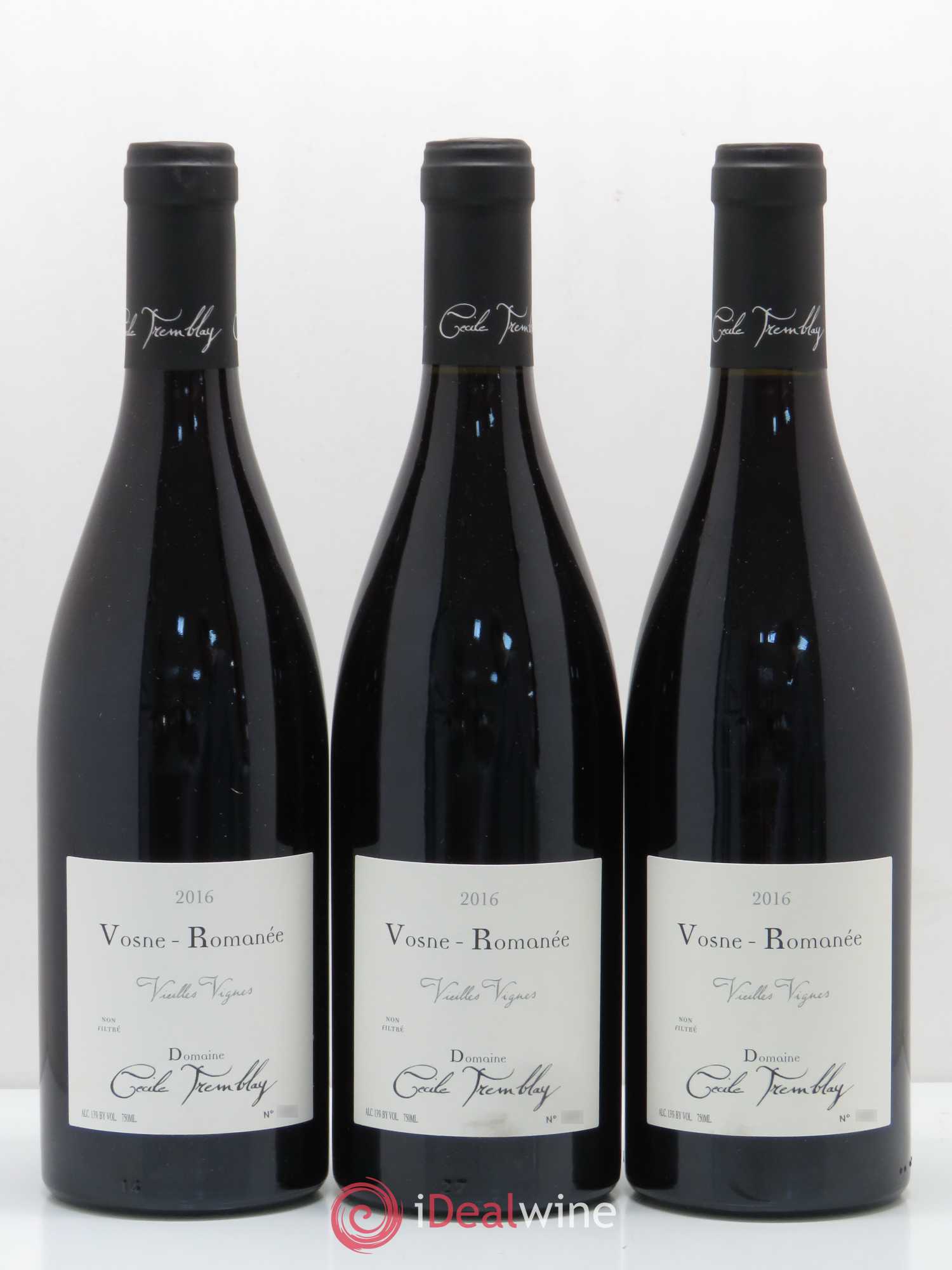 Vosne-Romanée Vieilles Vignes Cécile Tremblay 2016 - Lot de 3 bouteilles - 0