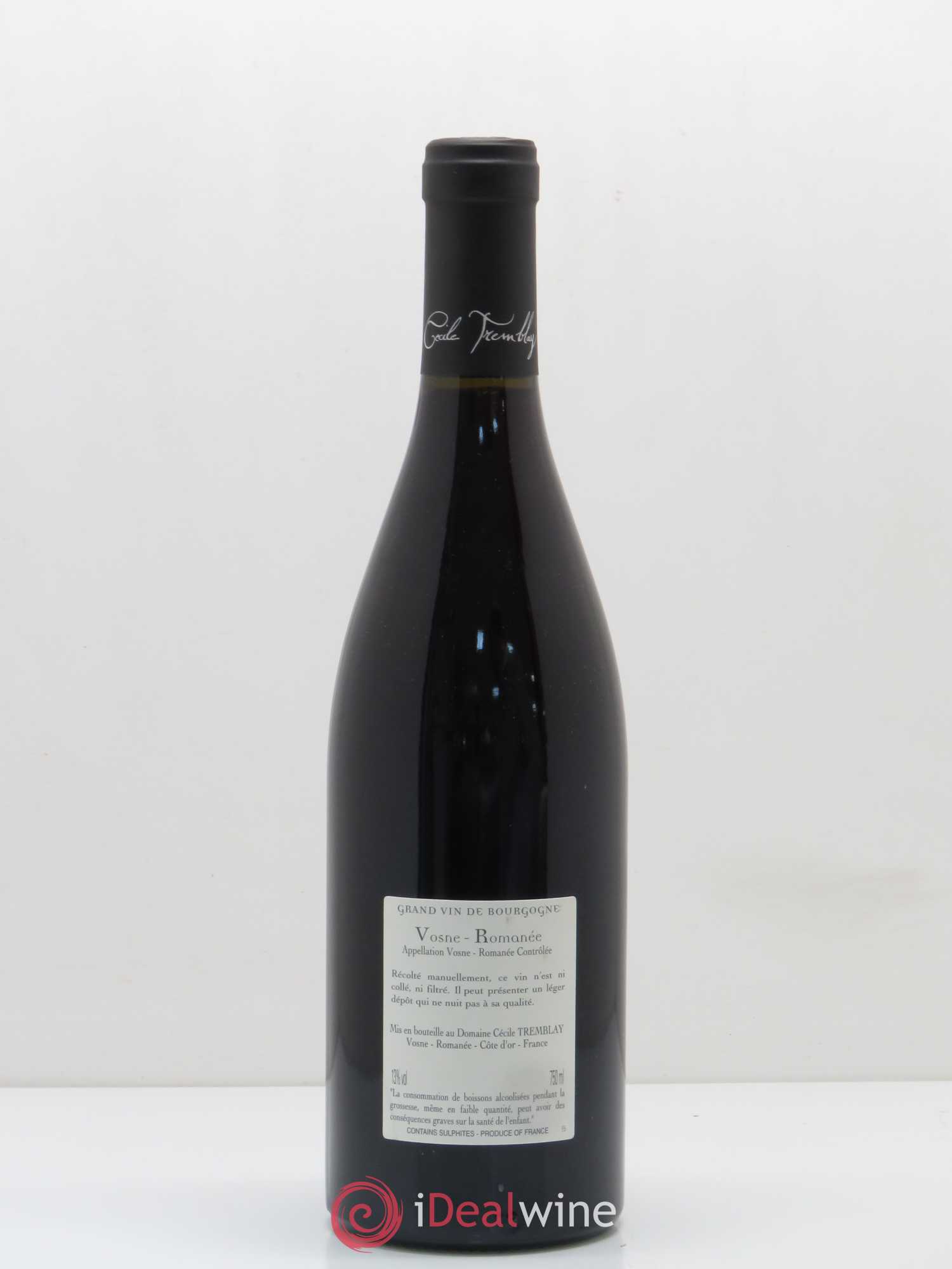 Vosne-Romanée Vieilles Vignes Cécile Tremblay 2016 - Lot de 1 bouteille - 1